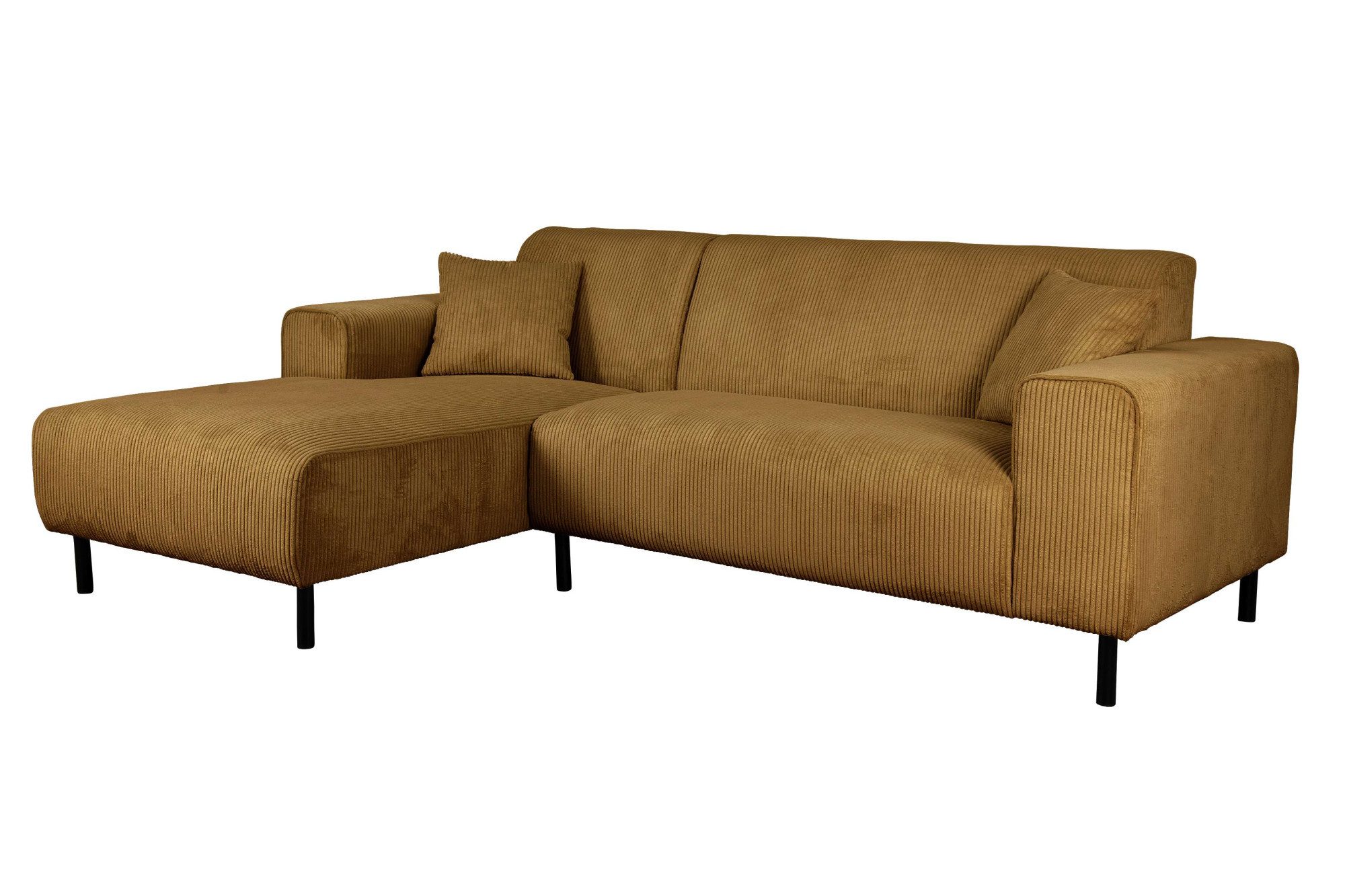 Home affaire Hoekbank ARROS L-vorm met golfondersteuning, afmetingen B/D/H: 235/163/81 cm incl. sierkussens, met recamiere rechts/links bestelbaar, ook in cord