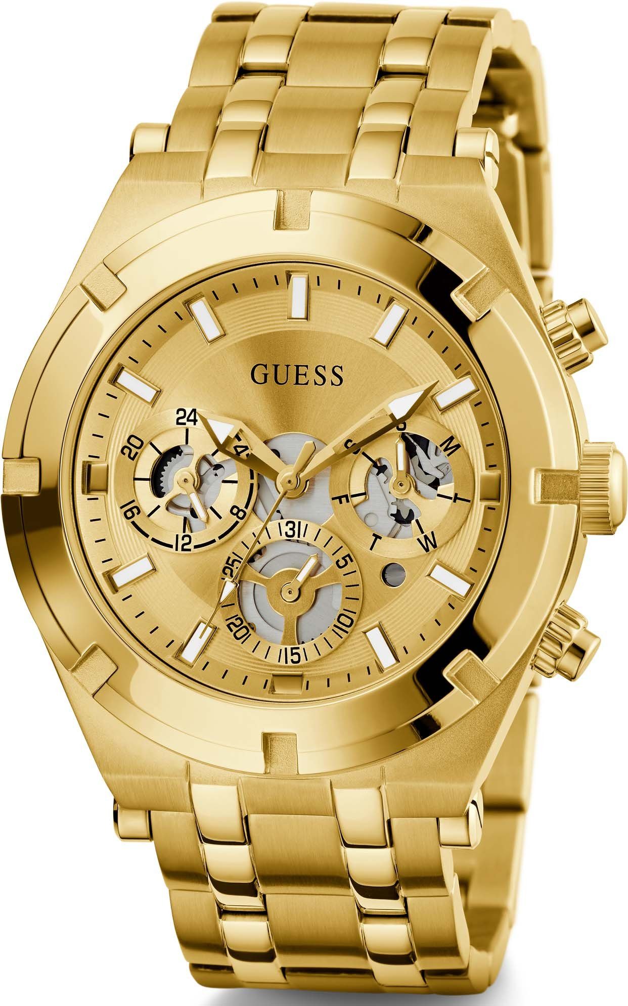 Guess Multifunctioneel horloge Continental Polshorloge, quartz horloge, herenhorloge