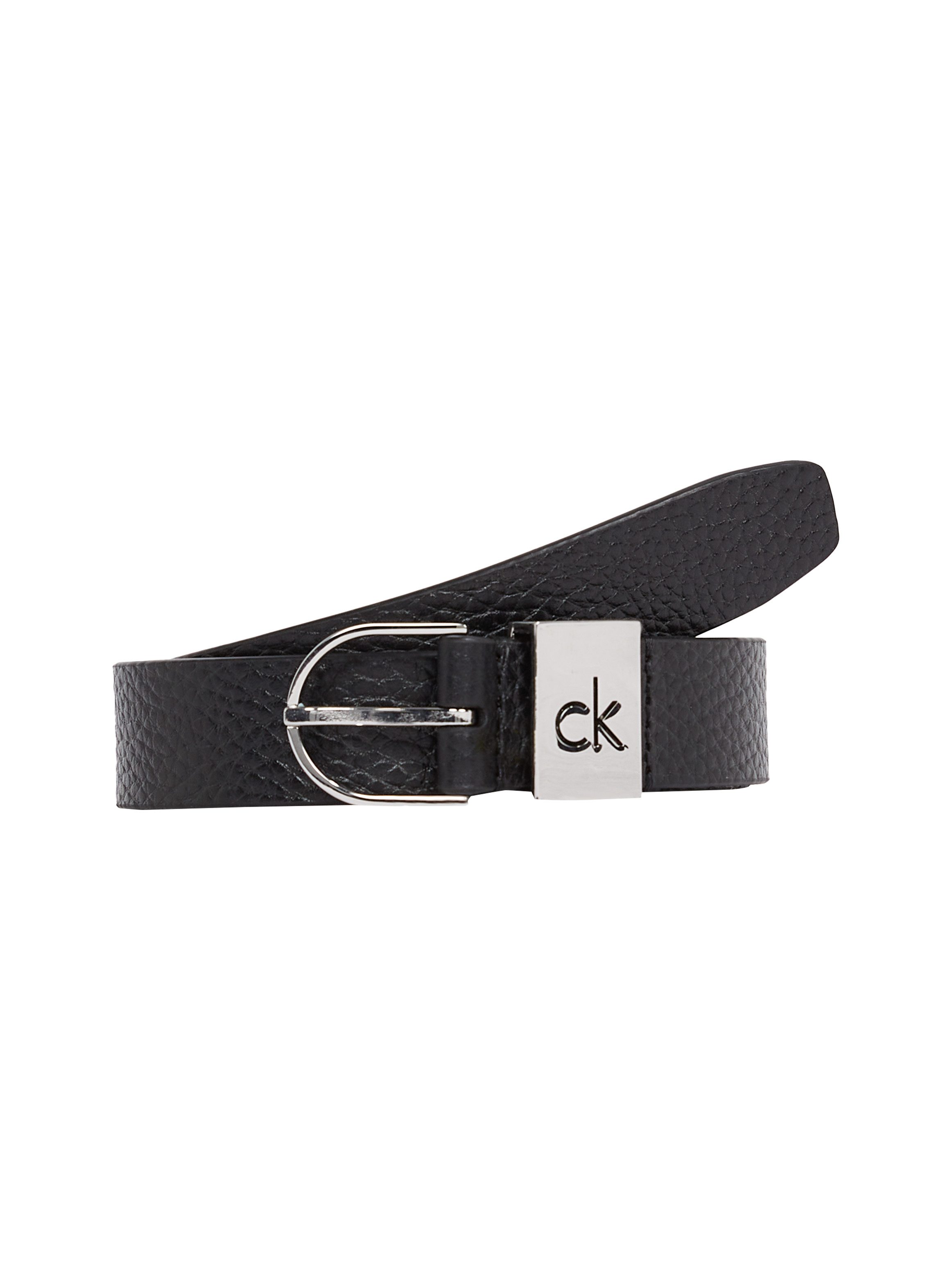 Calvin Klein Leren riem CK LOOP THIN ROUND BUCKLE 2.5