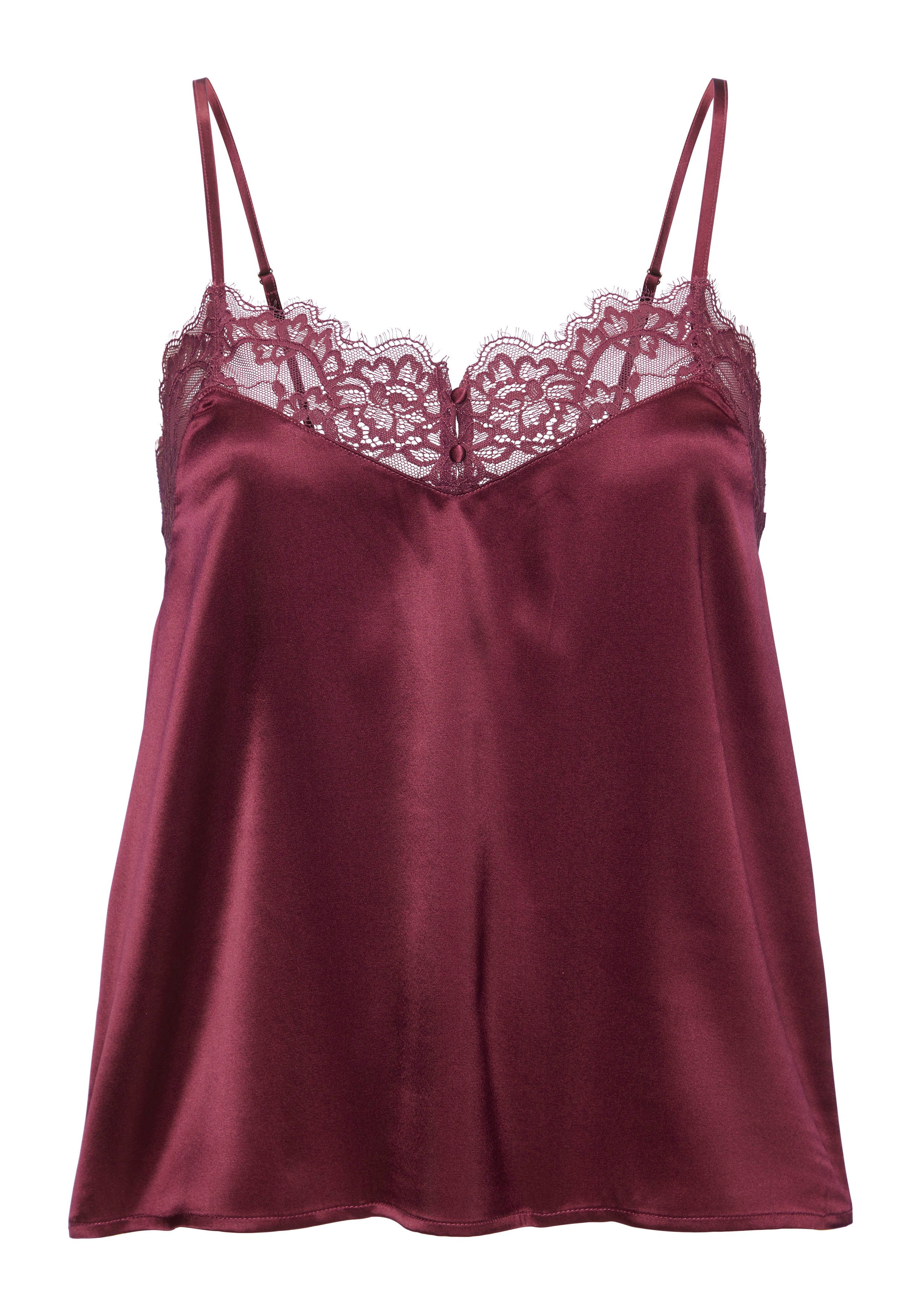 Lascana Kanten top Alana uit hoogwaardige kwaliteit met een hoog zijdepercentage, lingerie