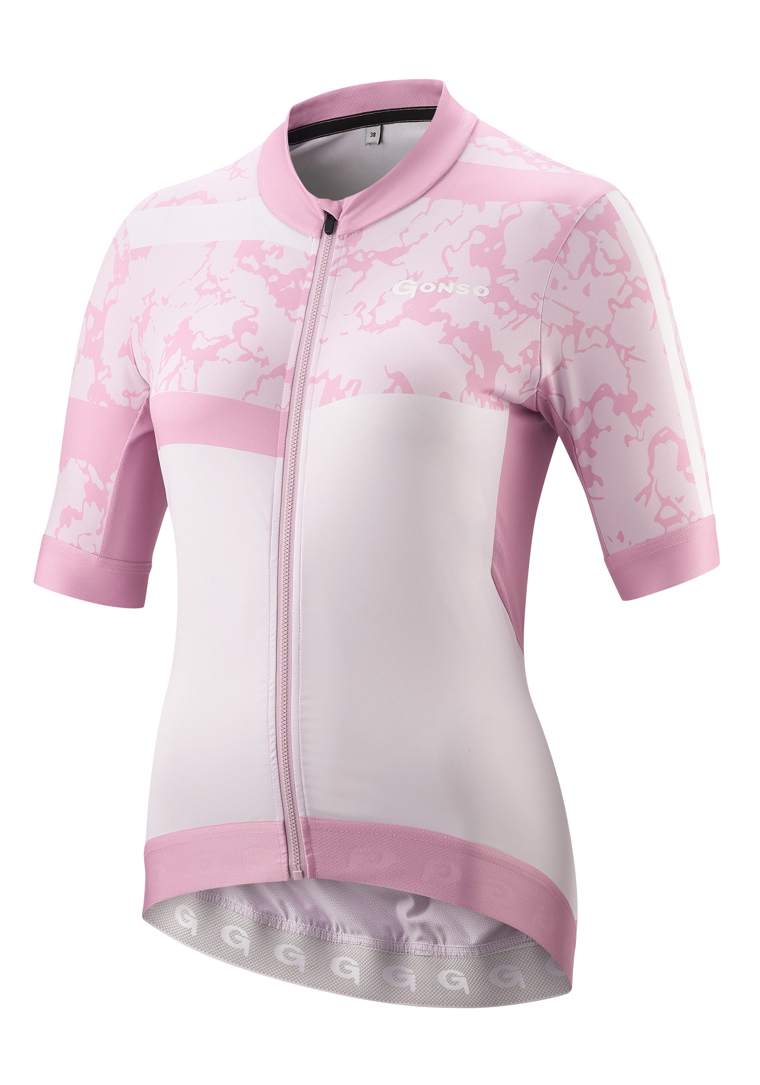 Gonso Fietsshirt SASSINA Dames fiets shirt met korte mouwen, ademend fietstricot met achterzak