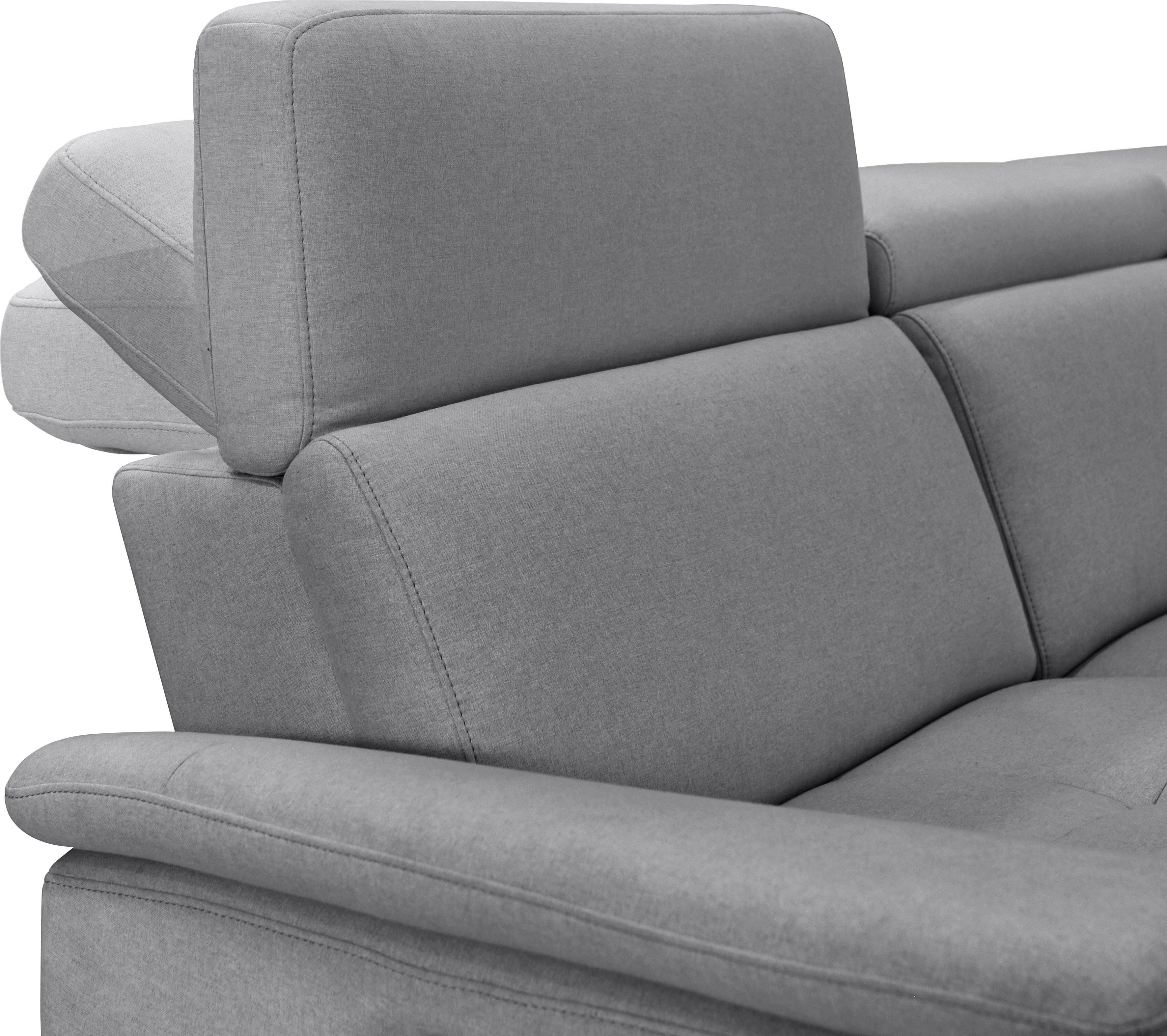 Places of Style 2-zitsbank Pareli 172 cm, handmatige en elektrische relaxfunctie USB, hoofdsteunverstelling, LED, in echt leer, kunstleer, web