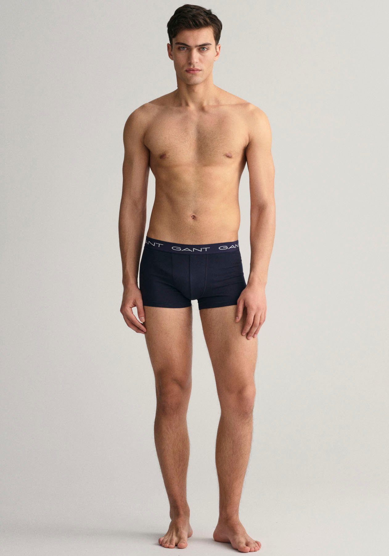 Gant Boxershort met elastische logoband (set, 3 stuks, 3)