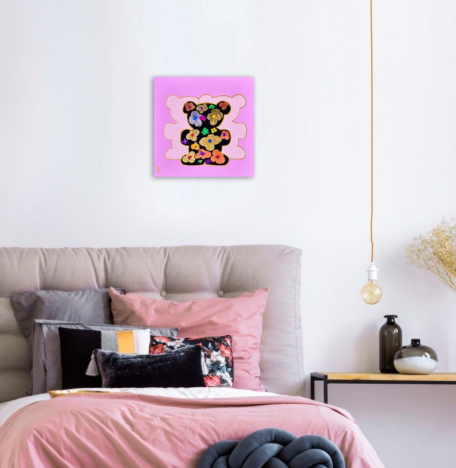 queence Artprint op linnen Bears VII Premium canvasstof, handgemaakt in Duitsland (1 stuk)