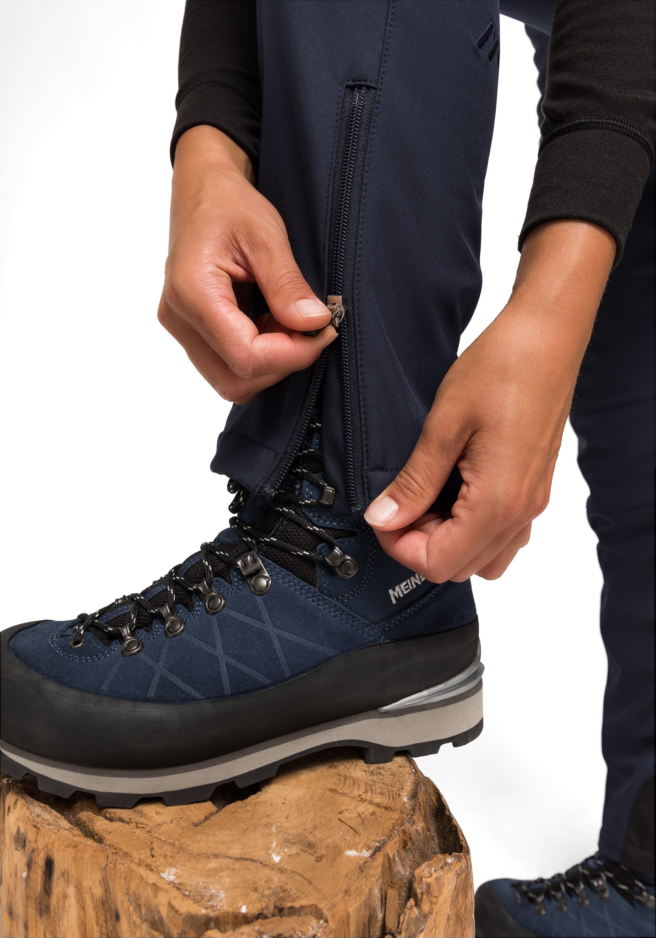 Maier Sports Functionele broek Tech Pants W Warme softshell-broek, elastisch en winddicht