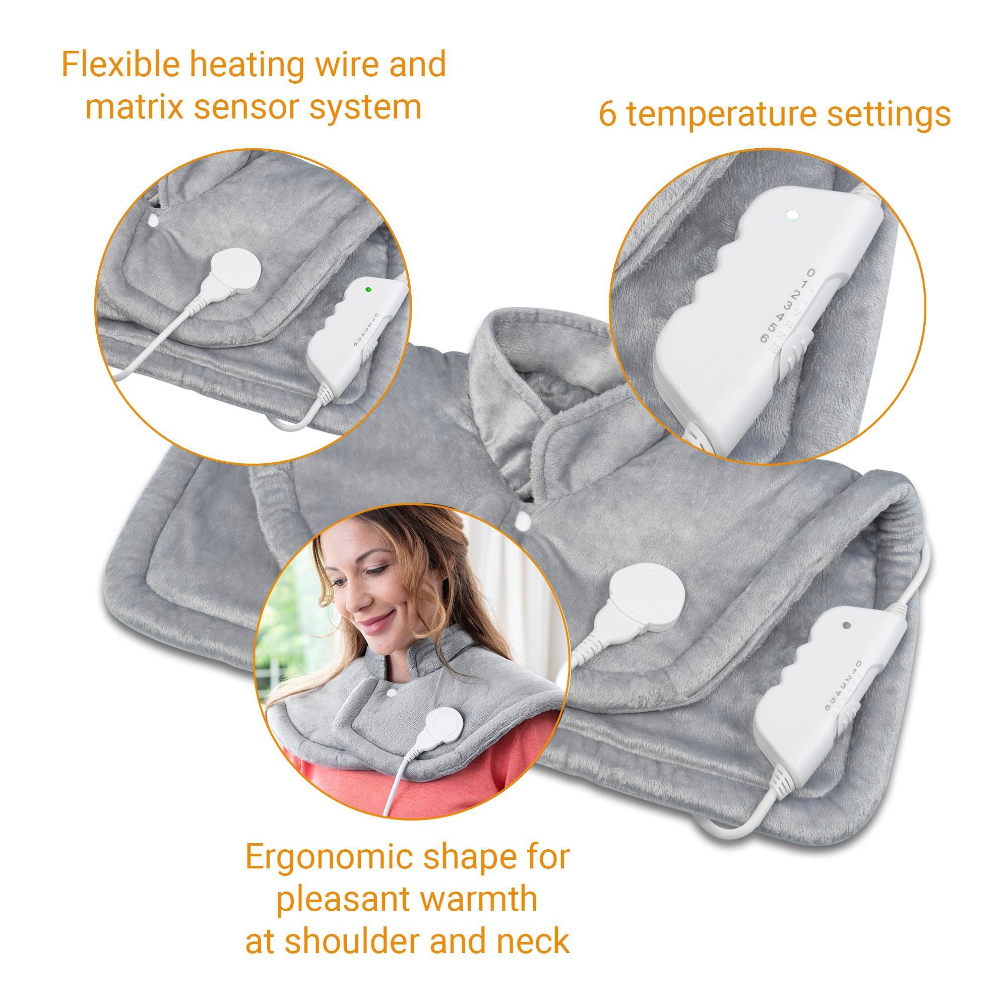 Medisana Verwarmingskussen HP 622 6 standen, flexibele verwarmingsdraad, matrix-sensorsysteem, warmteverdeling