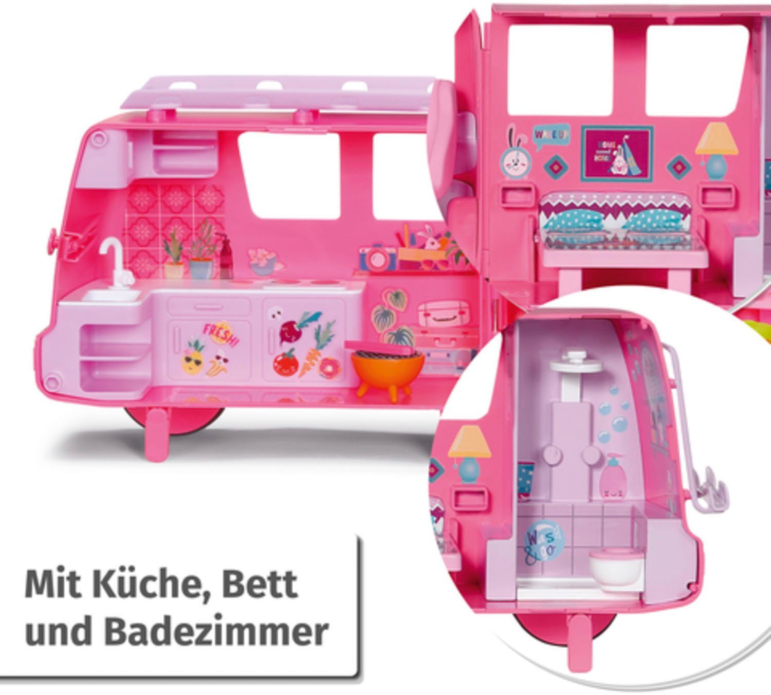 Baby Born Mini-pop BABY born® mini’s camper inclusief baby born® mini pop