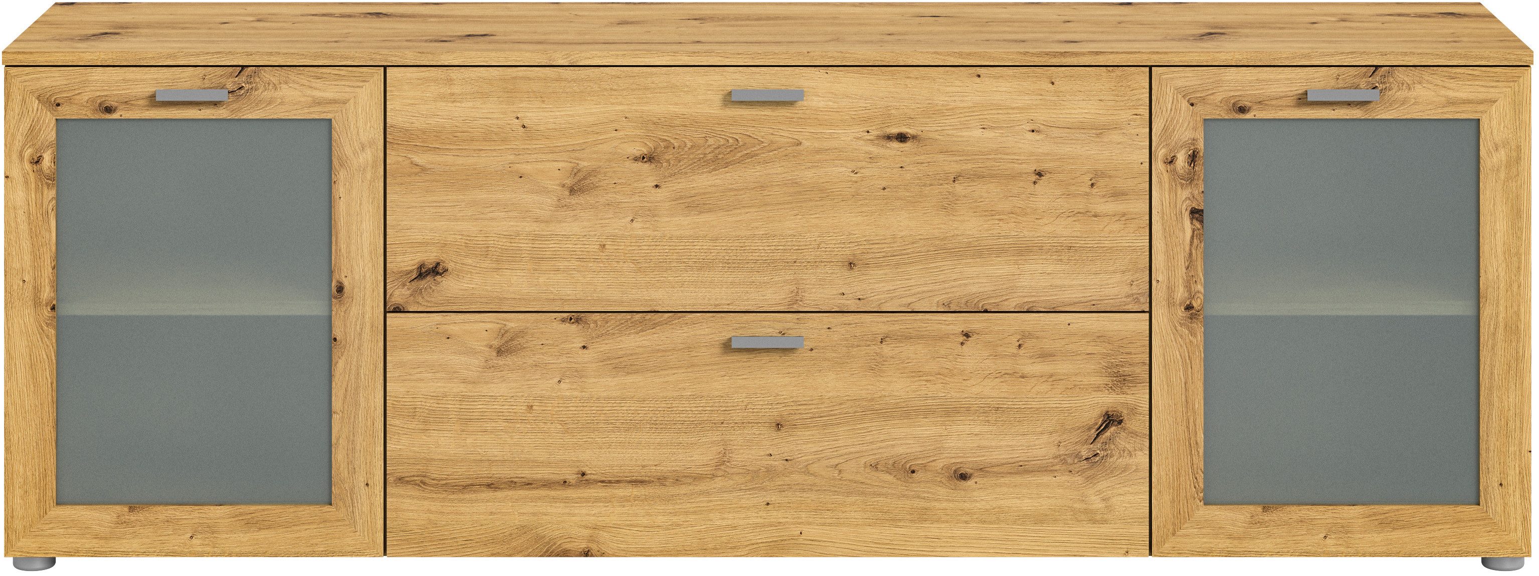 INOSIGN Tv-meubel Onex, breedte 180 cm, met glazen deuren, veelzijdig inzetbaar