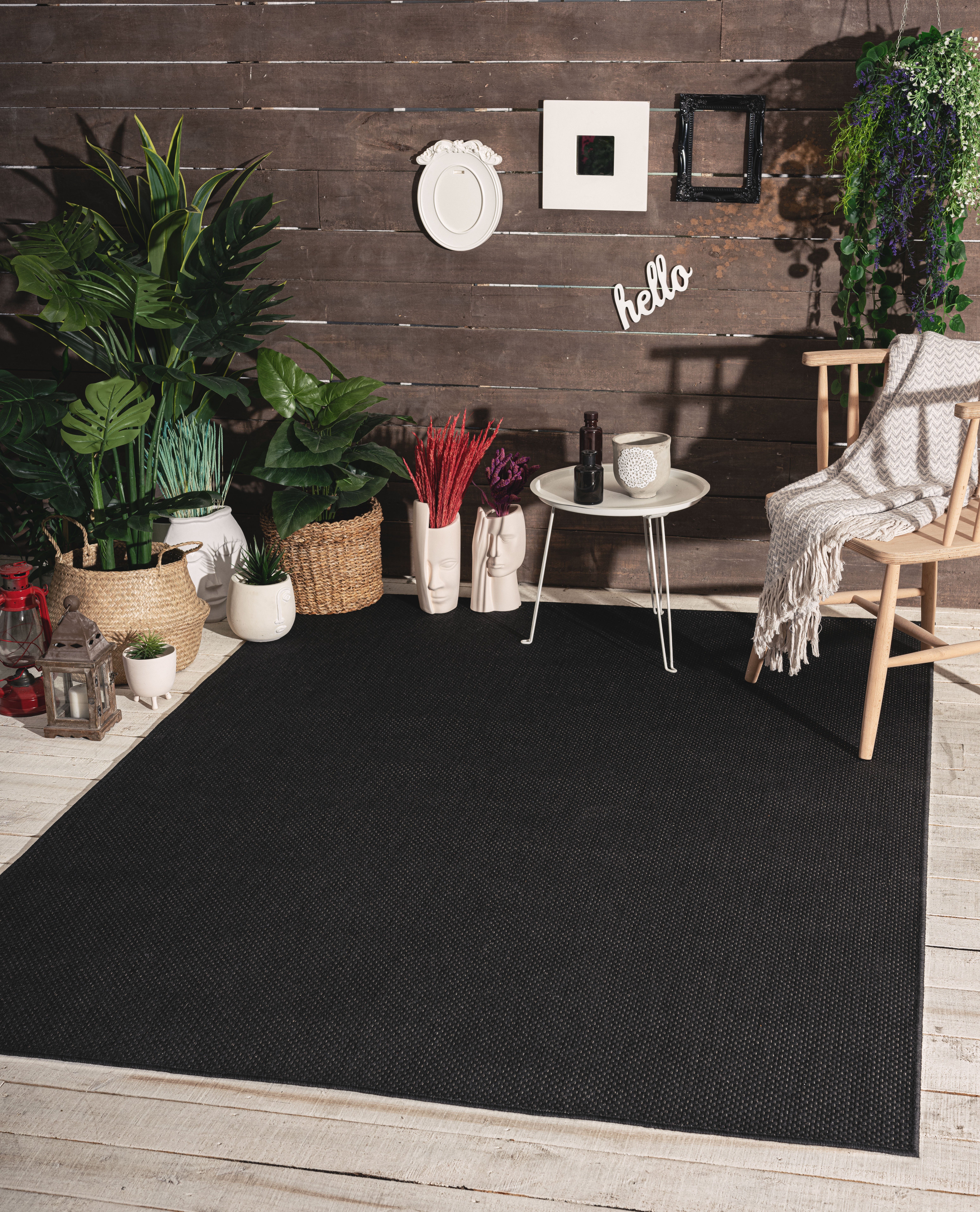 my home Vloerkleed Saylor Geschikt voor binnen en buiten, sisal-look, weerbestendig & uv-bestendig