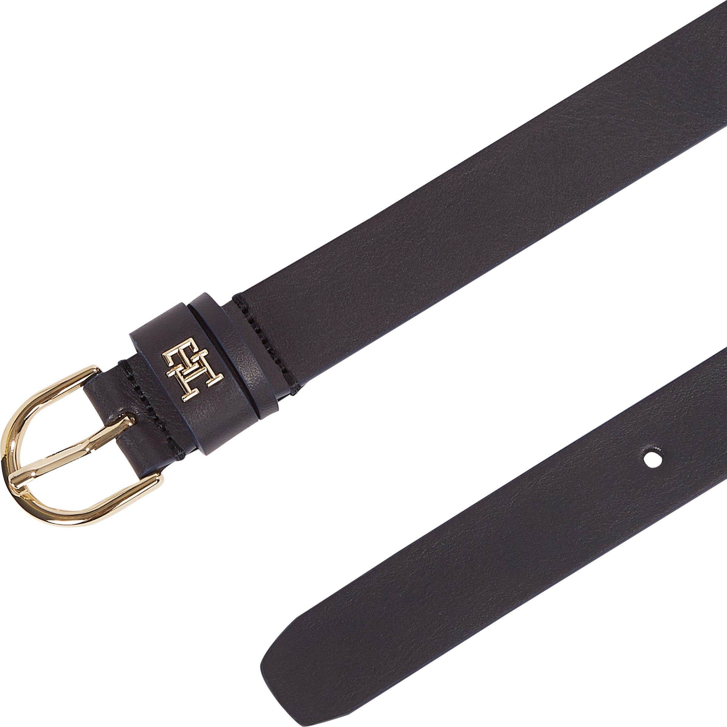 Tommy Hilfiger Leren riem ESSENTIAL EFFORTLESS 2.5 Logo-embleem, zachte haptiek, ovale eenvoudige pin sluiting