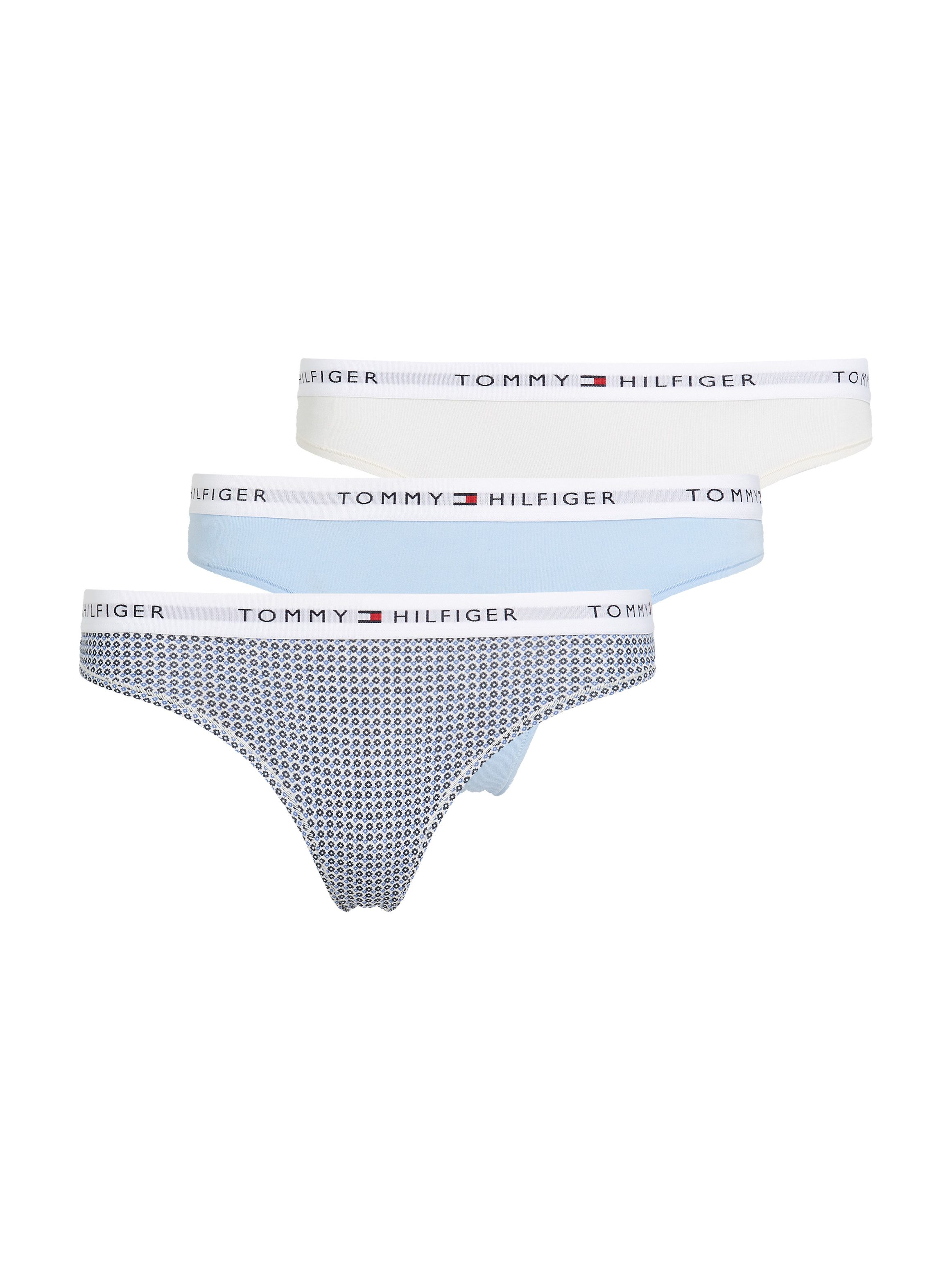 Tommy Hilfiger Underwear String met een logo-opschrift (3 stuks)