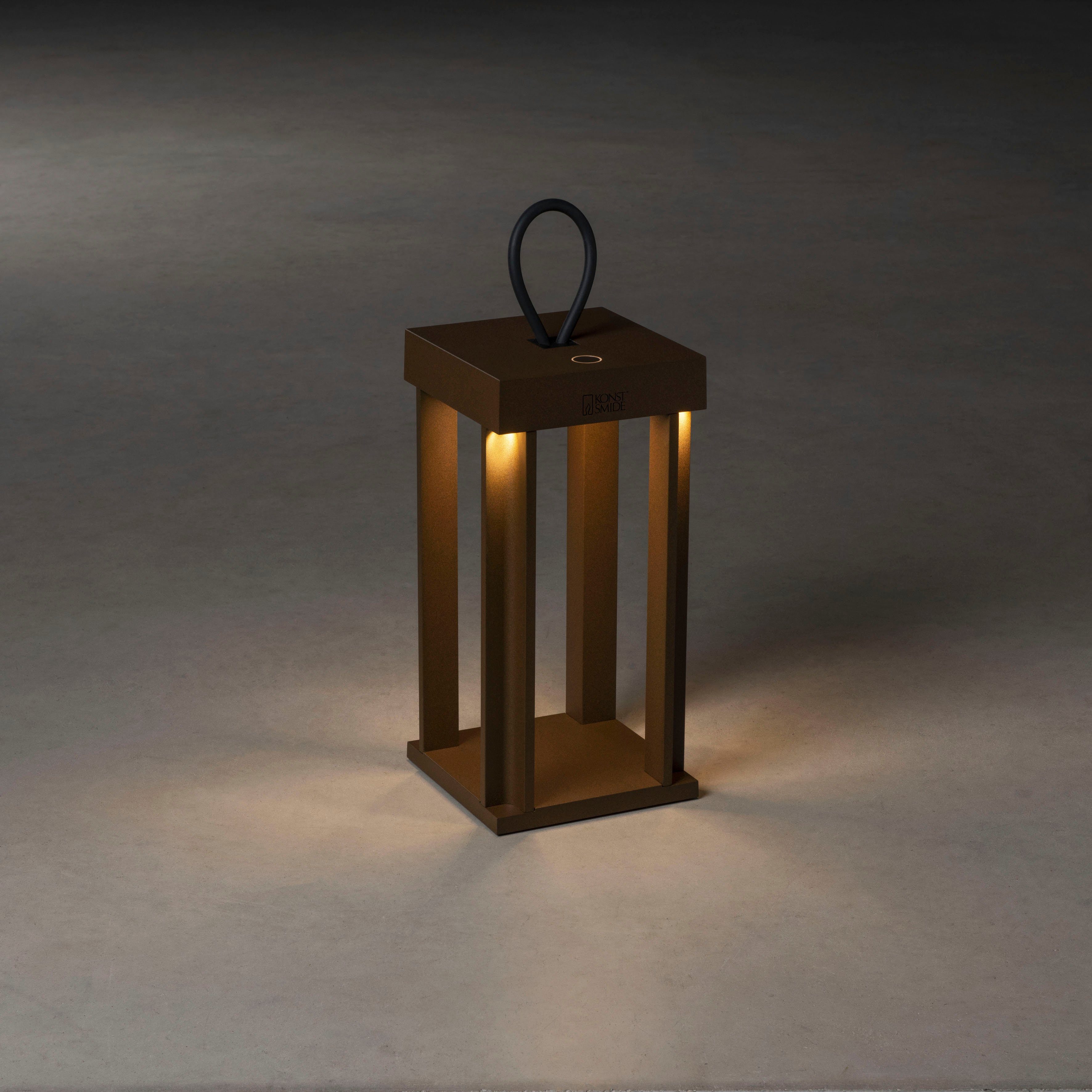 KONSTSMIDE Led-lantaarn Cannes Cannes LED USB-lantaarn 42cm, dimbaar 2700/3000K (2 stuks)