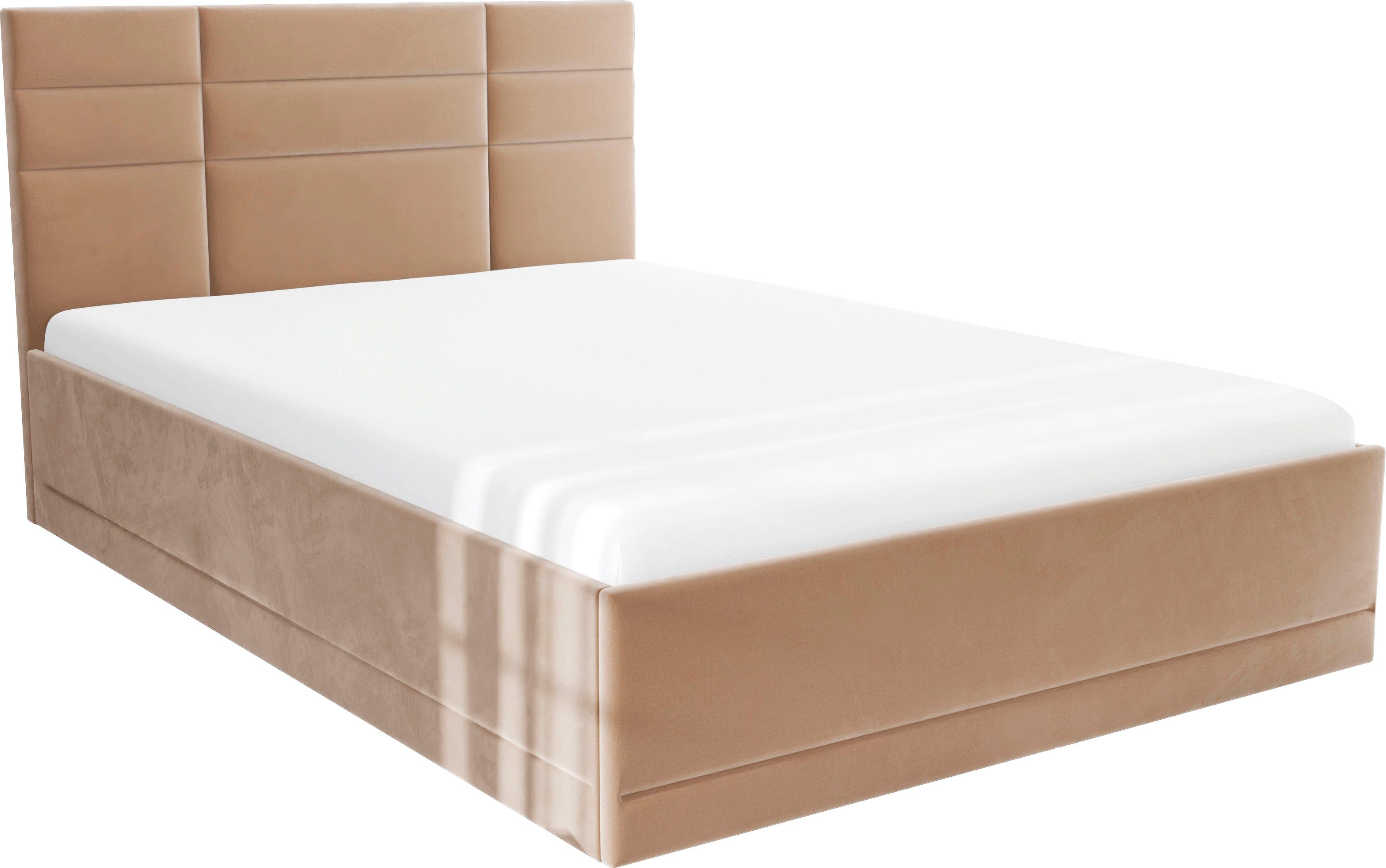 Westfalia Polsterbetten Gestoffeerd bed Praag keuze uit 3 matrastypes, met of zonder bedlade