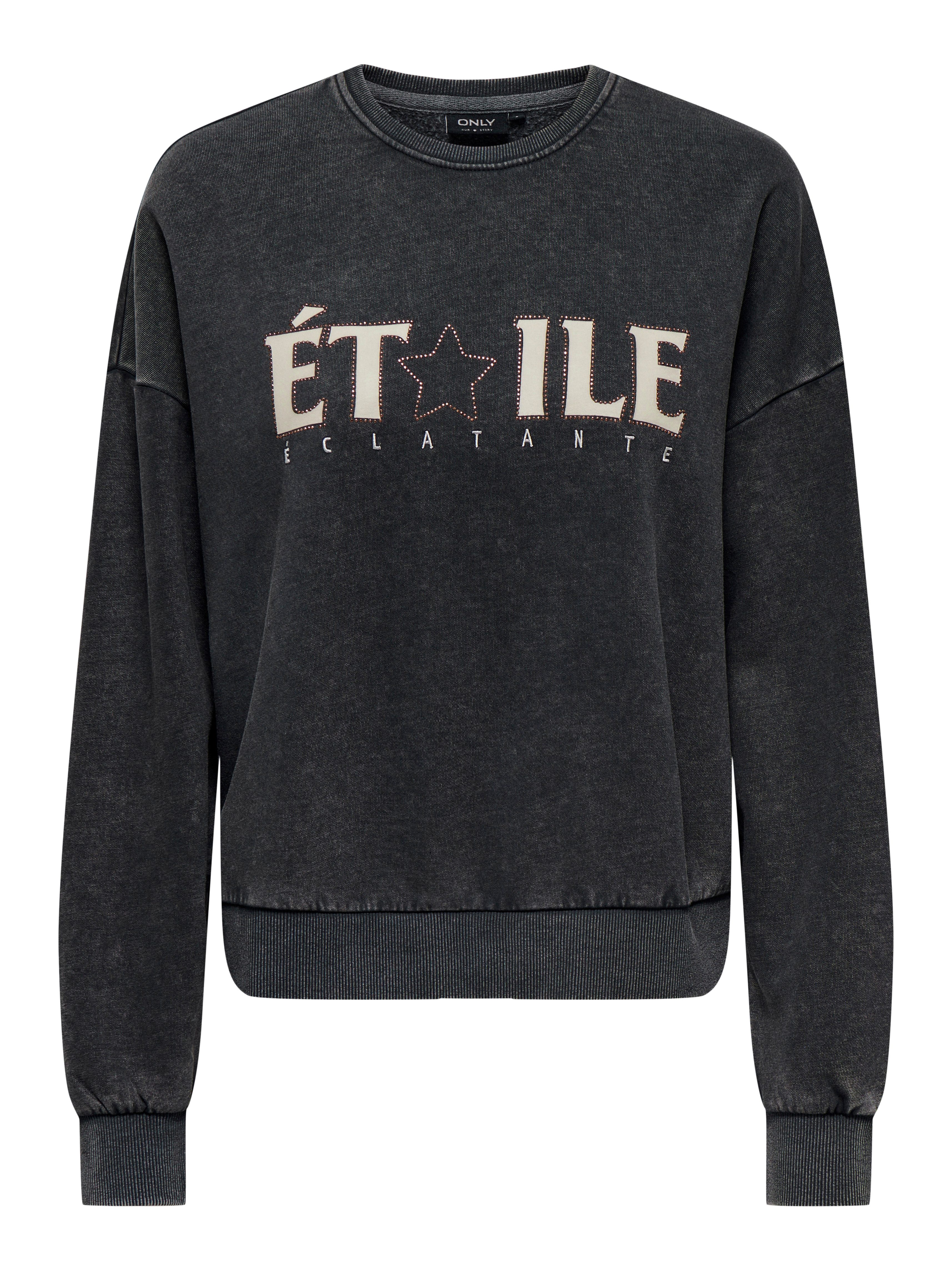 Only Sweatshirt ONLPENELOPE L/S BEADS O-NECK SWT