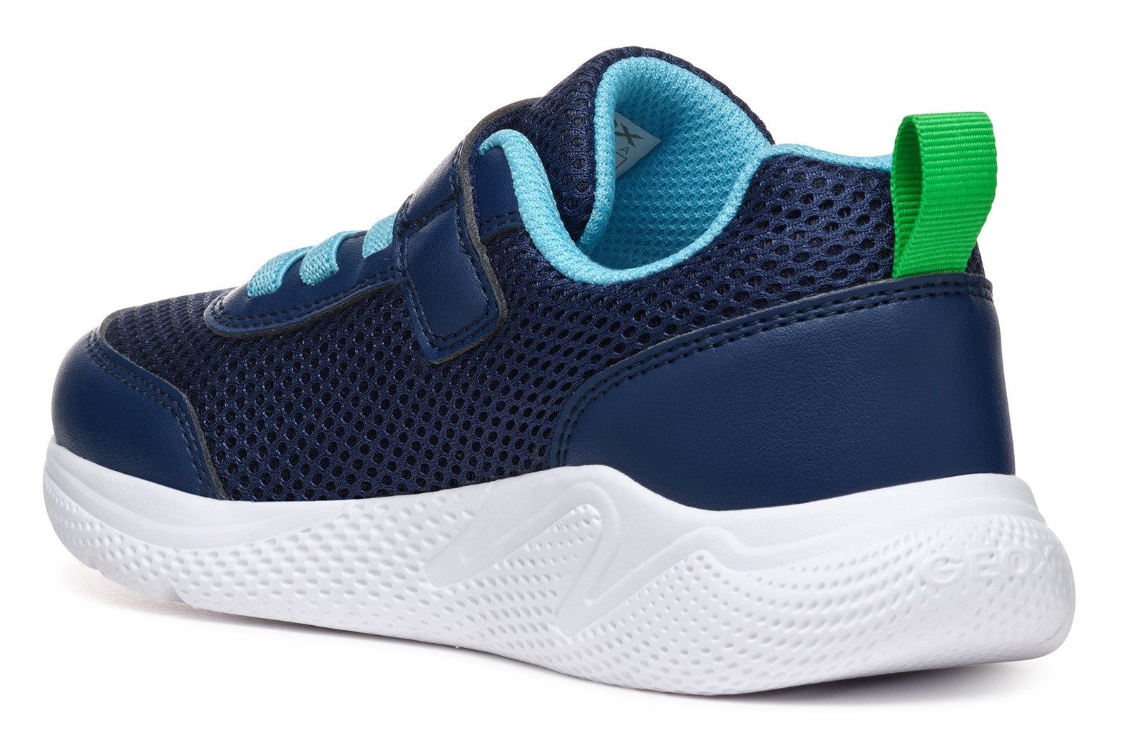 Geox Sneakers J SPRINTYE BOY , klittenbandschoen, vrijetijdsschoen, jongensschoen met elastische veters