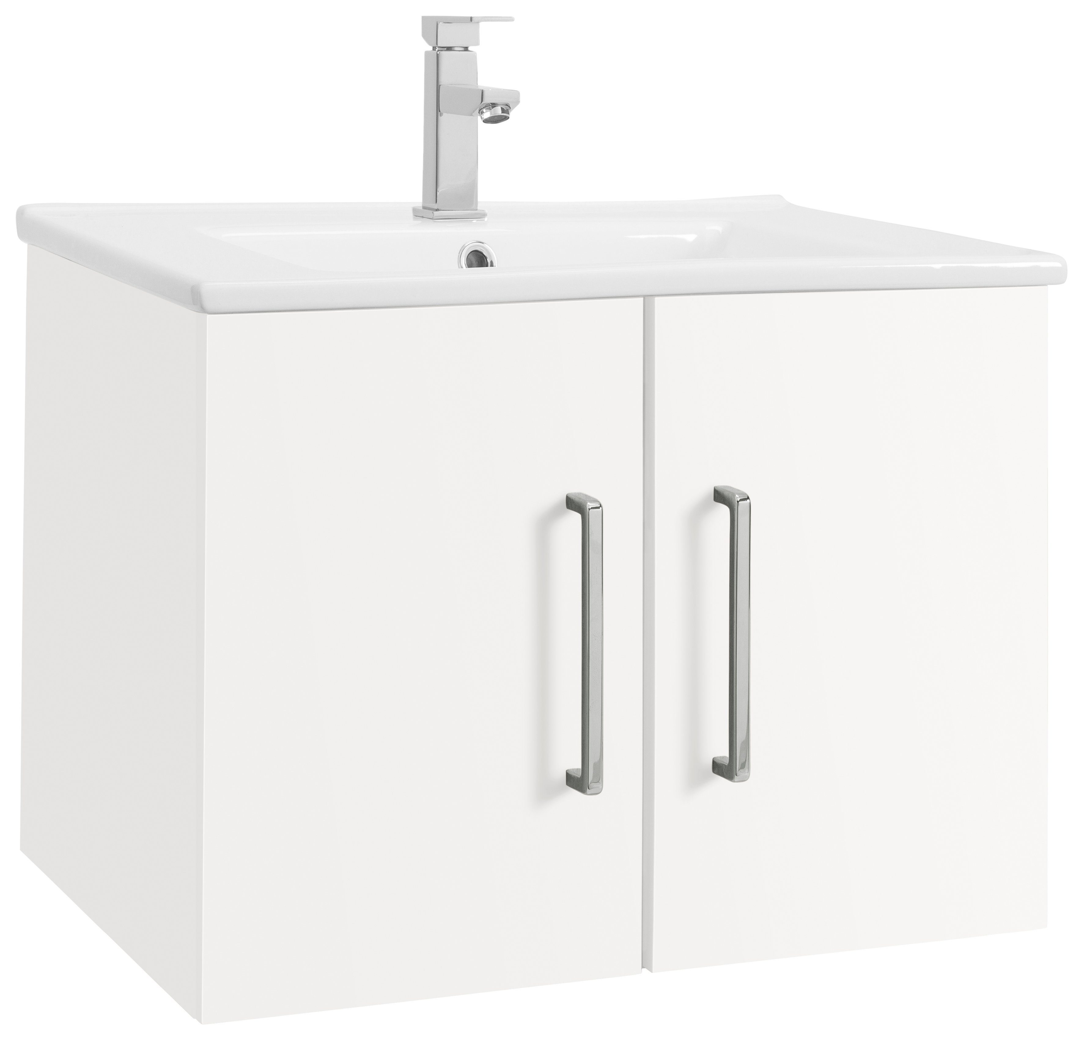OPTIFIT Wastafelonderkast Napoli met soft-closefunctie, breedte 65 cm wastafelmeubels wit