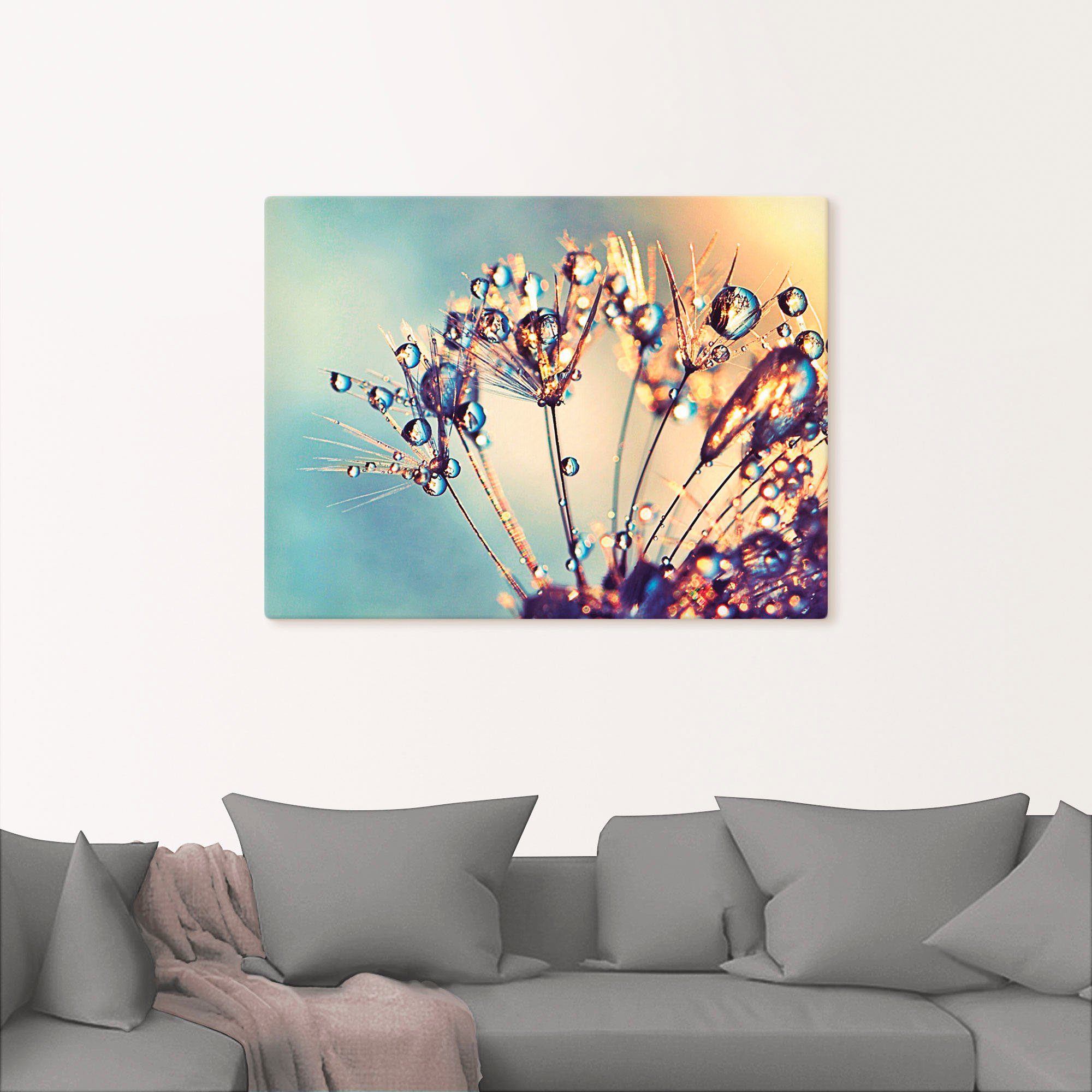 Artland Artprint Pluizenbol glitter touw als artprint op linnen, poster in verschillende formaten maten