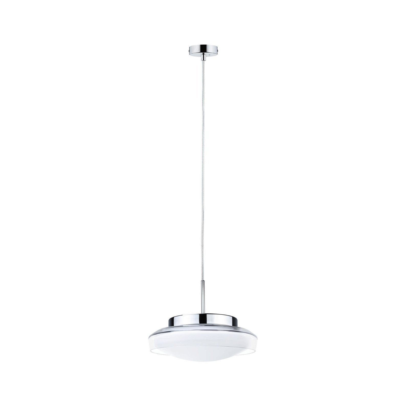 Paulmann Led-hanglamp Selection Bathroom Luena IP44 11,5W 3000K Chroom 230V Glas/Metaal