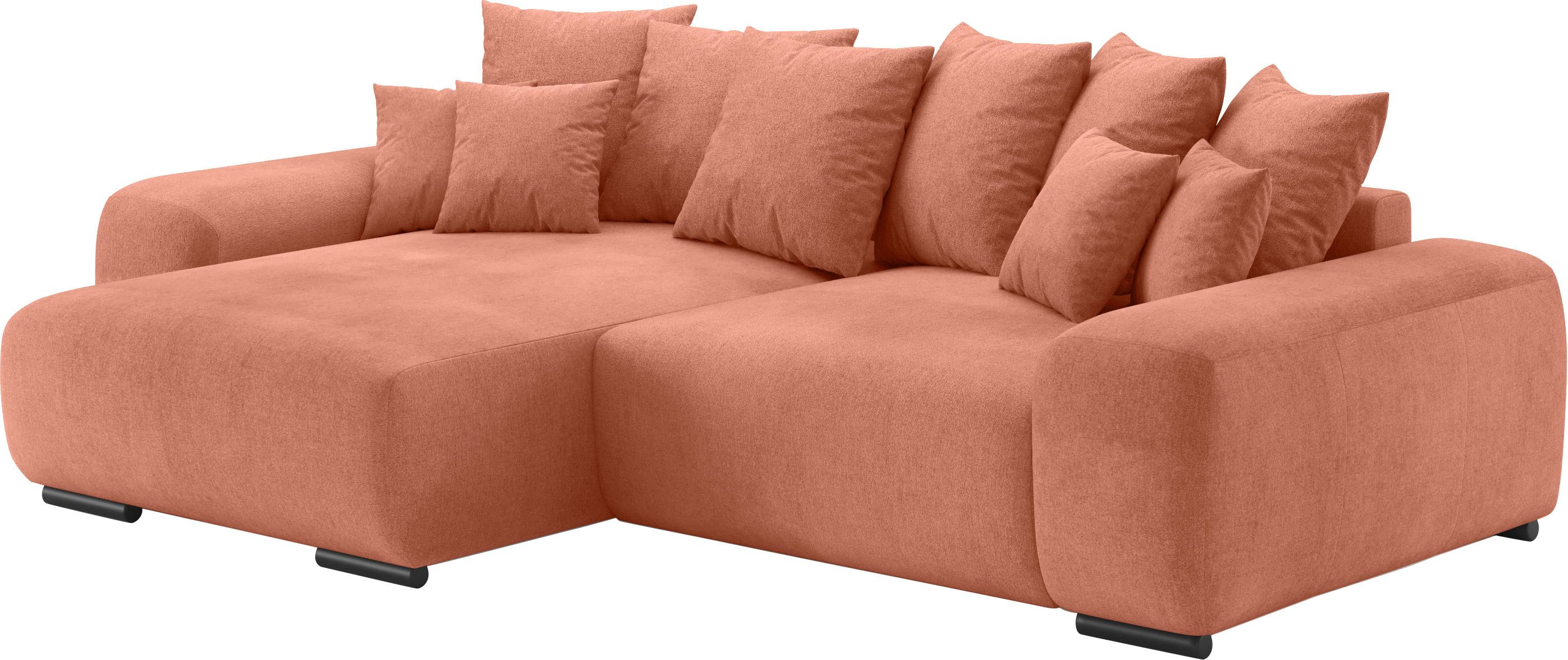 Mr. Couch Hoekbank Sundance II Doorlopende slaper met EasyBett-slaapfunctie, bedlade bruin, hoekbanken, Breedte ligoppervlak: 145 cm, Lengte