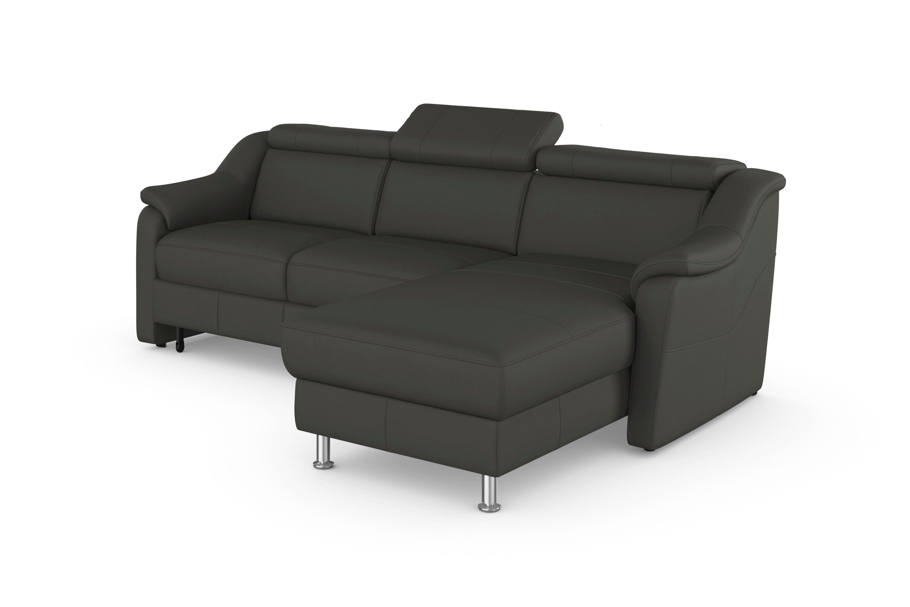 sit&more Hoekbank Freetown L-vorm met verstelbare hoofdsteun en comfortabele binnenvering