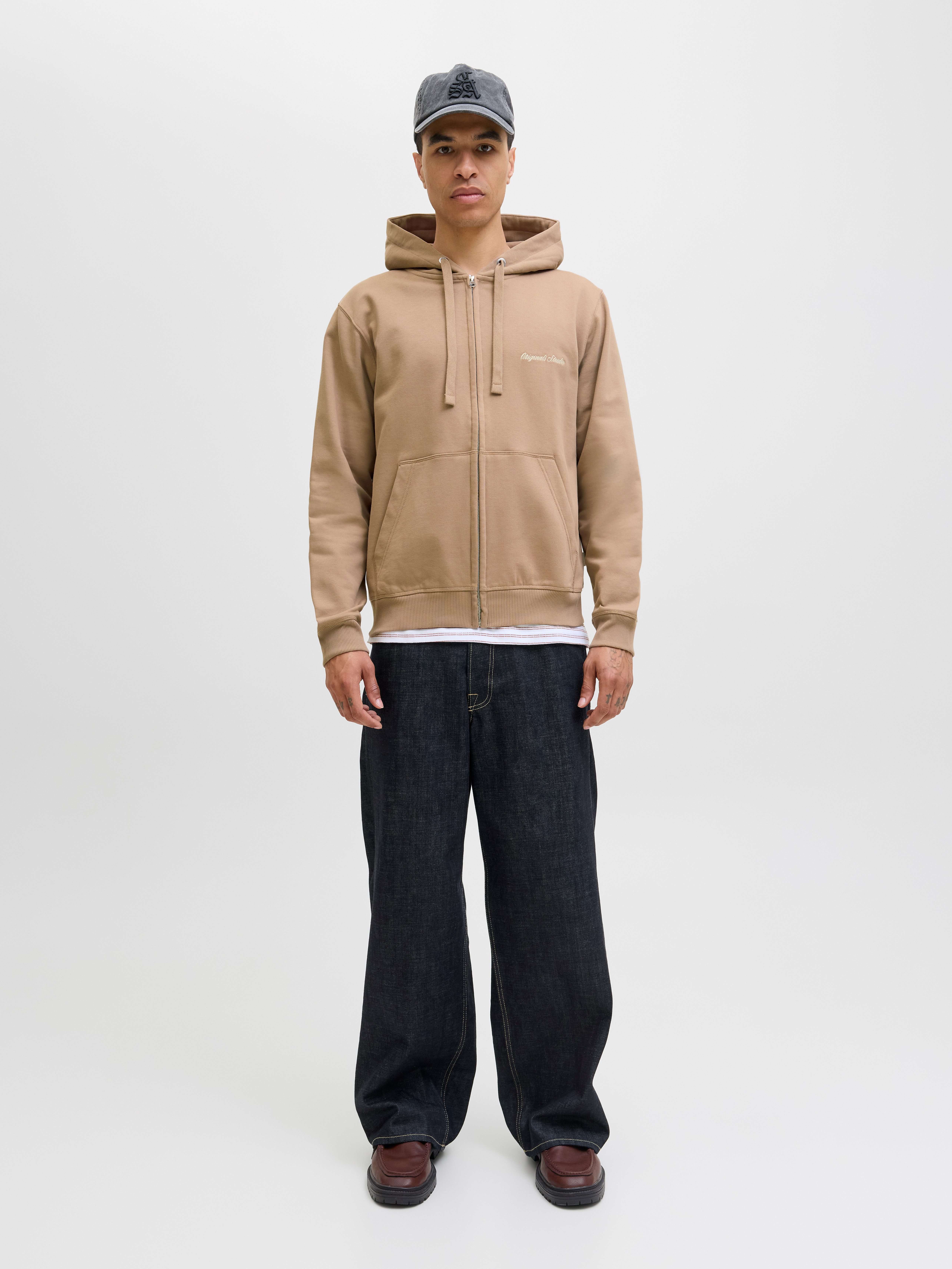 Jack & Jones Hoodie JORNORREBRO EMB SWEAT ZIP HOOD NOOS