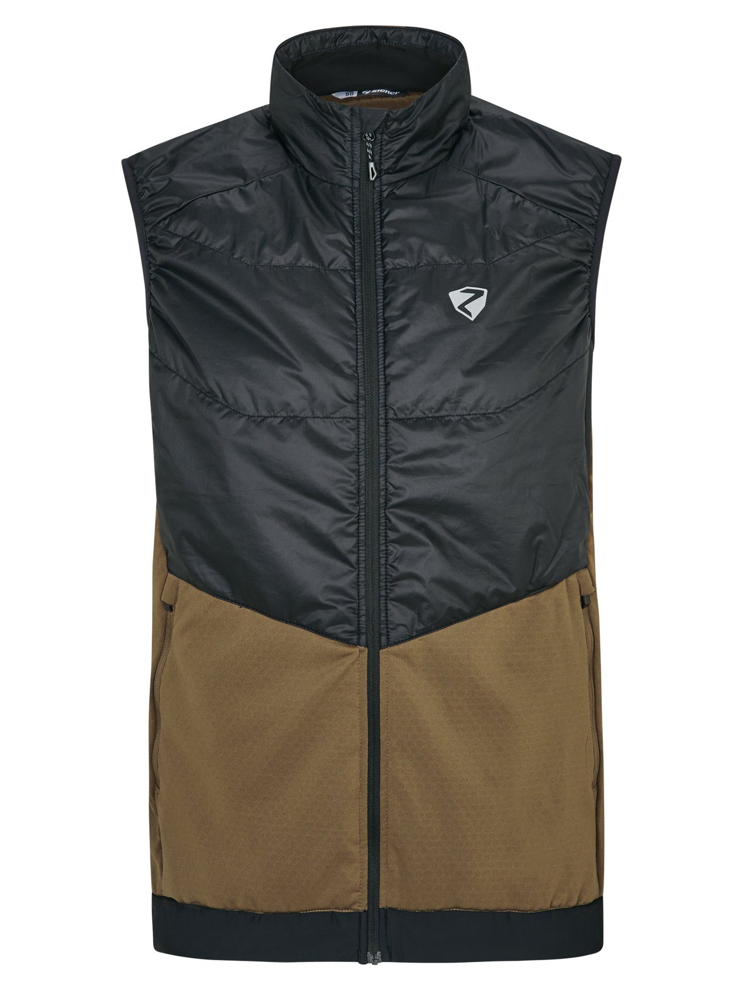 Ziener Functionele bodywarmer NAURI heren bodywarmers maat 52 bruin