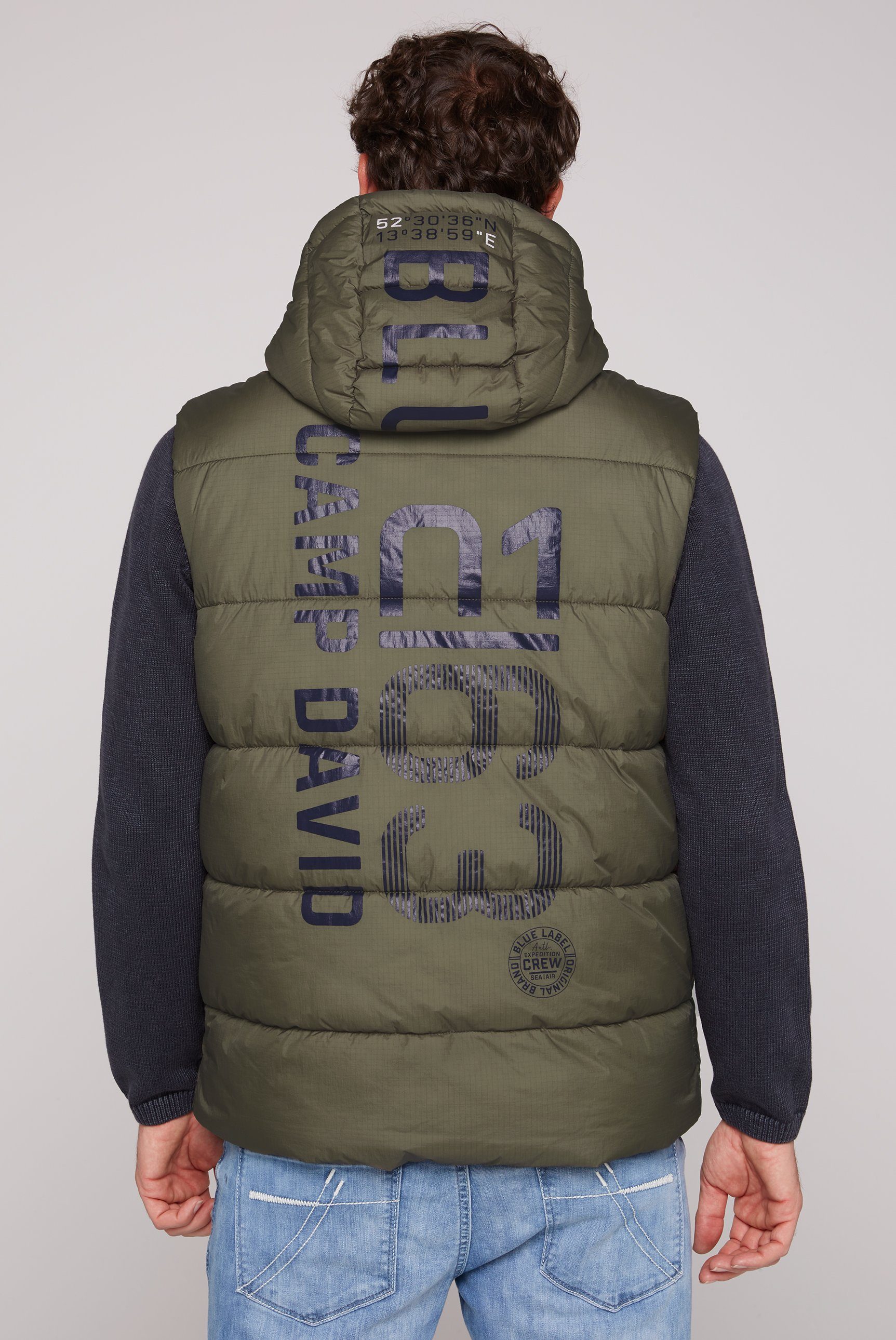 CAMP DAVID Bodywarmer met ritszakken