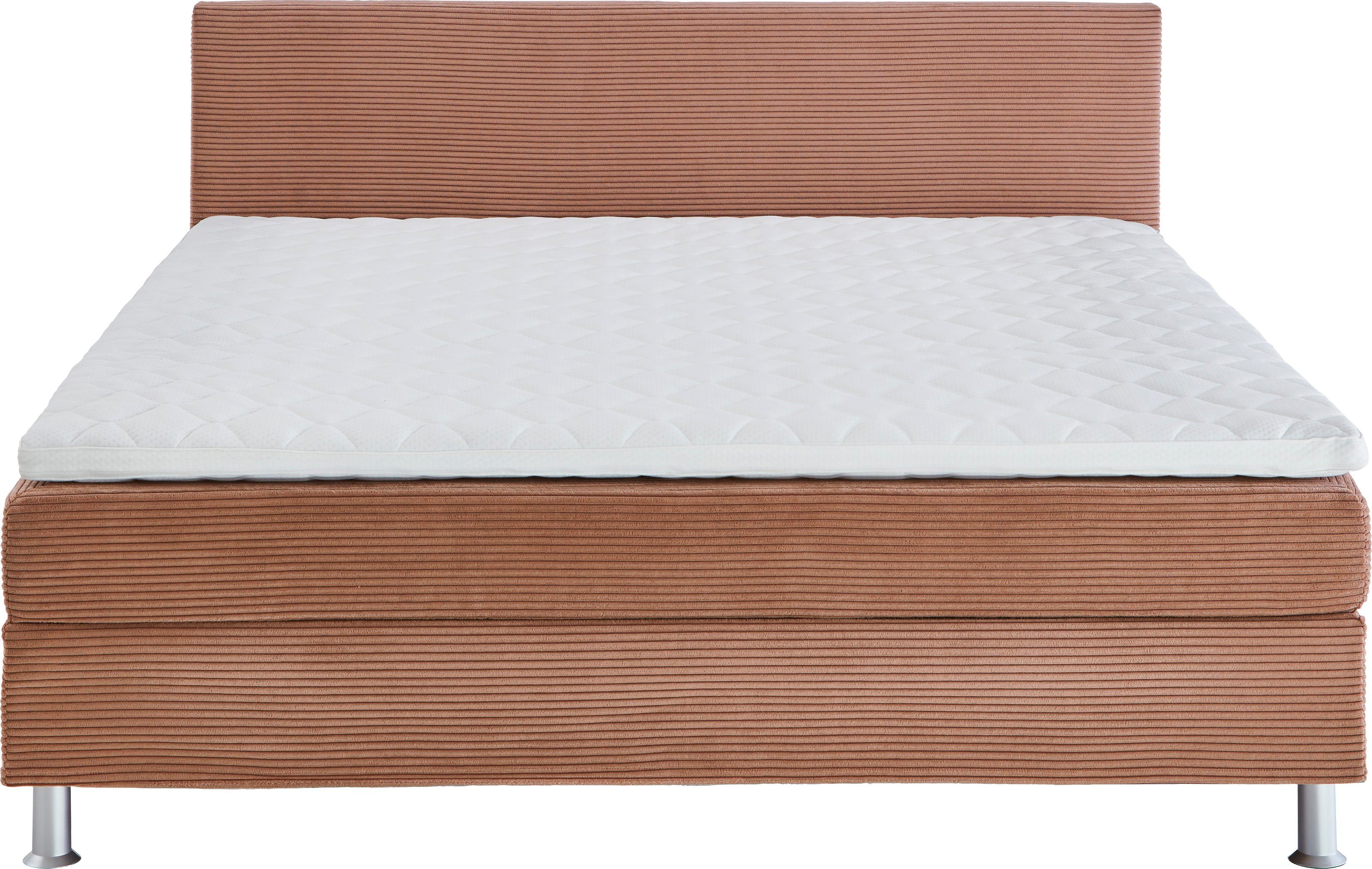 ATLANTIC home collection Boxspring Edison inclusief bonell-binnenveringsmatras en topmatras