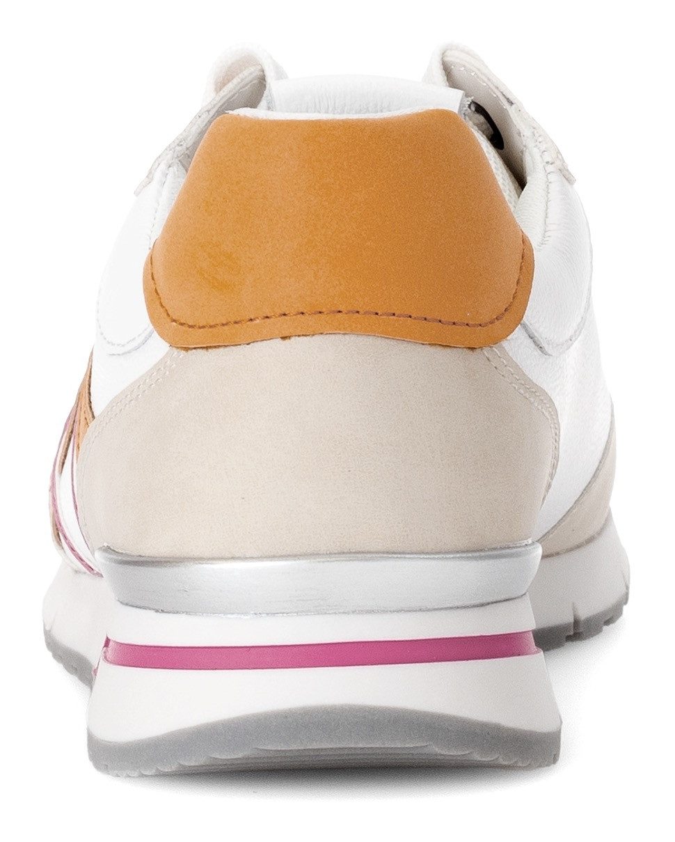Gabor Sneakers met sleehak Florence , vrijetijdsschoen, lage schoen, veterschoen in comfortwijdte g (=breed)