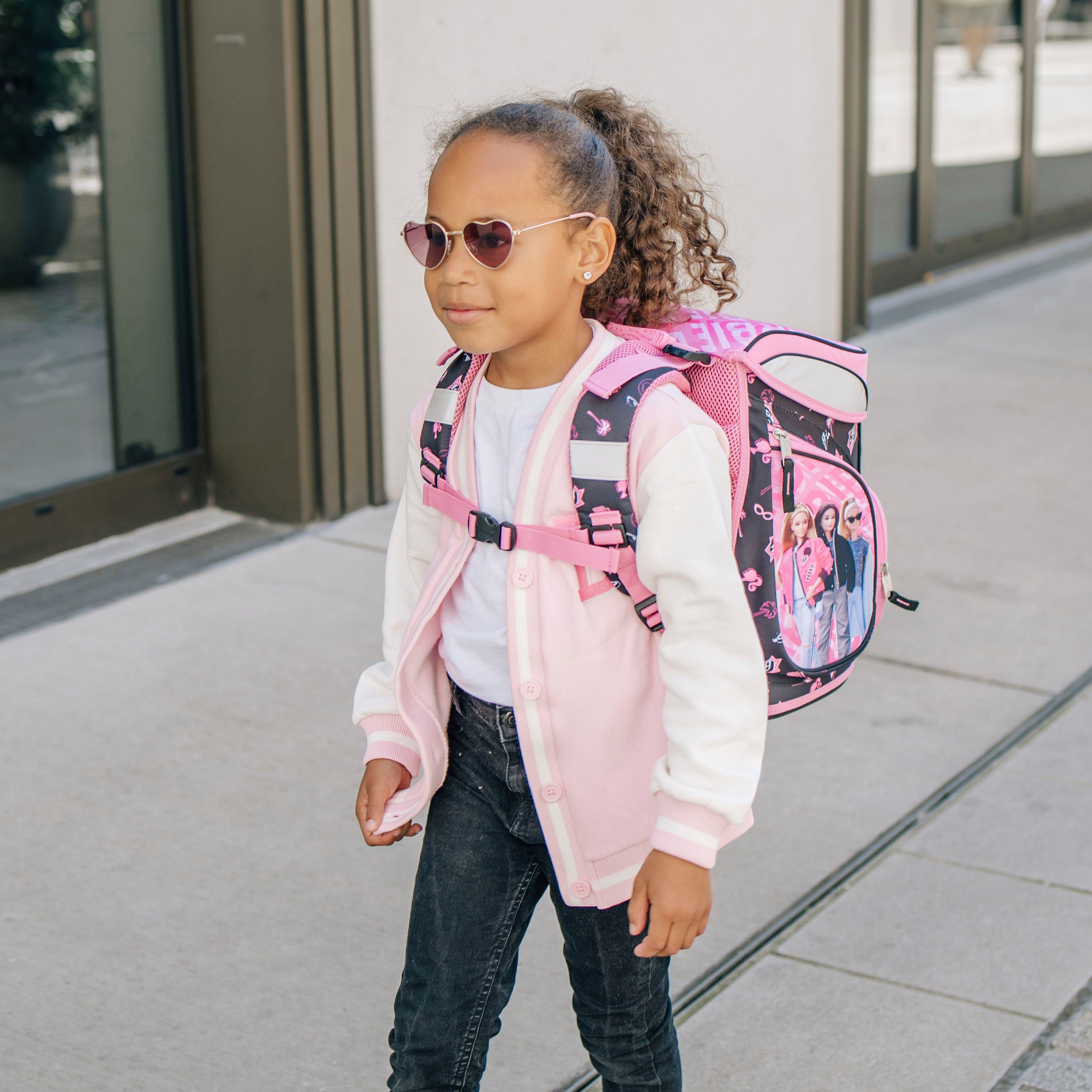 Scooli Schooltas EasyFit, Barbie (5-delig)