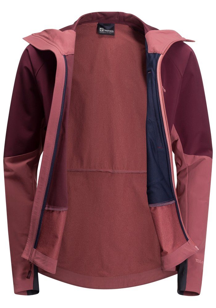Jack Wolfskin Softshell-jack ALPSPITZE HOODY W