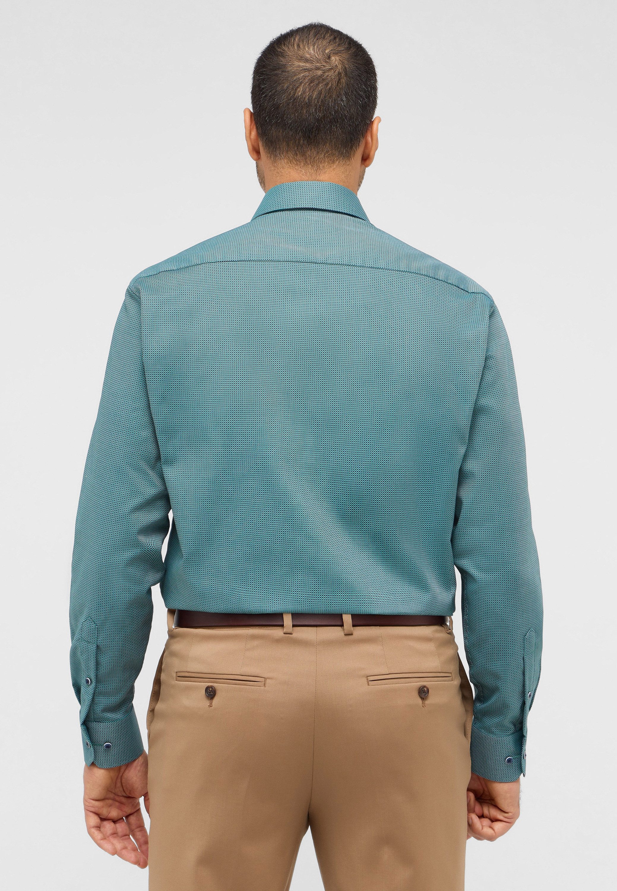 Eterna Overhemd met lange mouwen Comfort fit NON IRON (strijkvrij)
