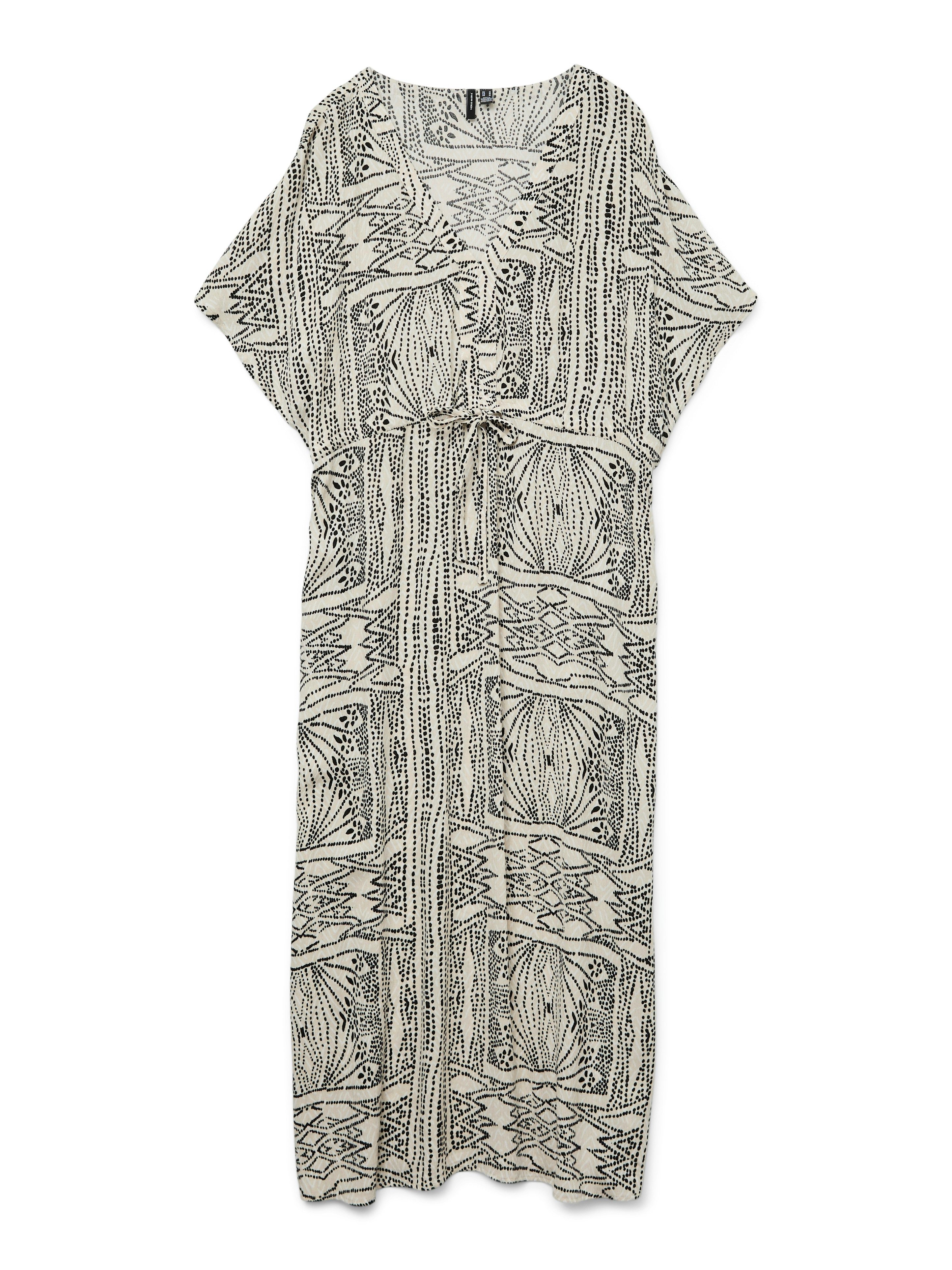 Vero Moda Maxi-jurk VMMENNY SS 7/8 KAFTAN WVN GA