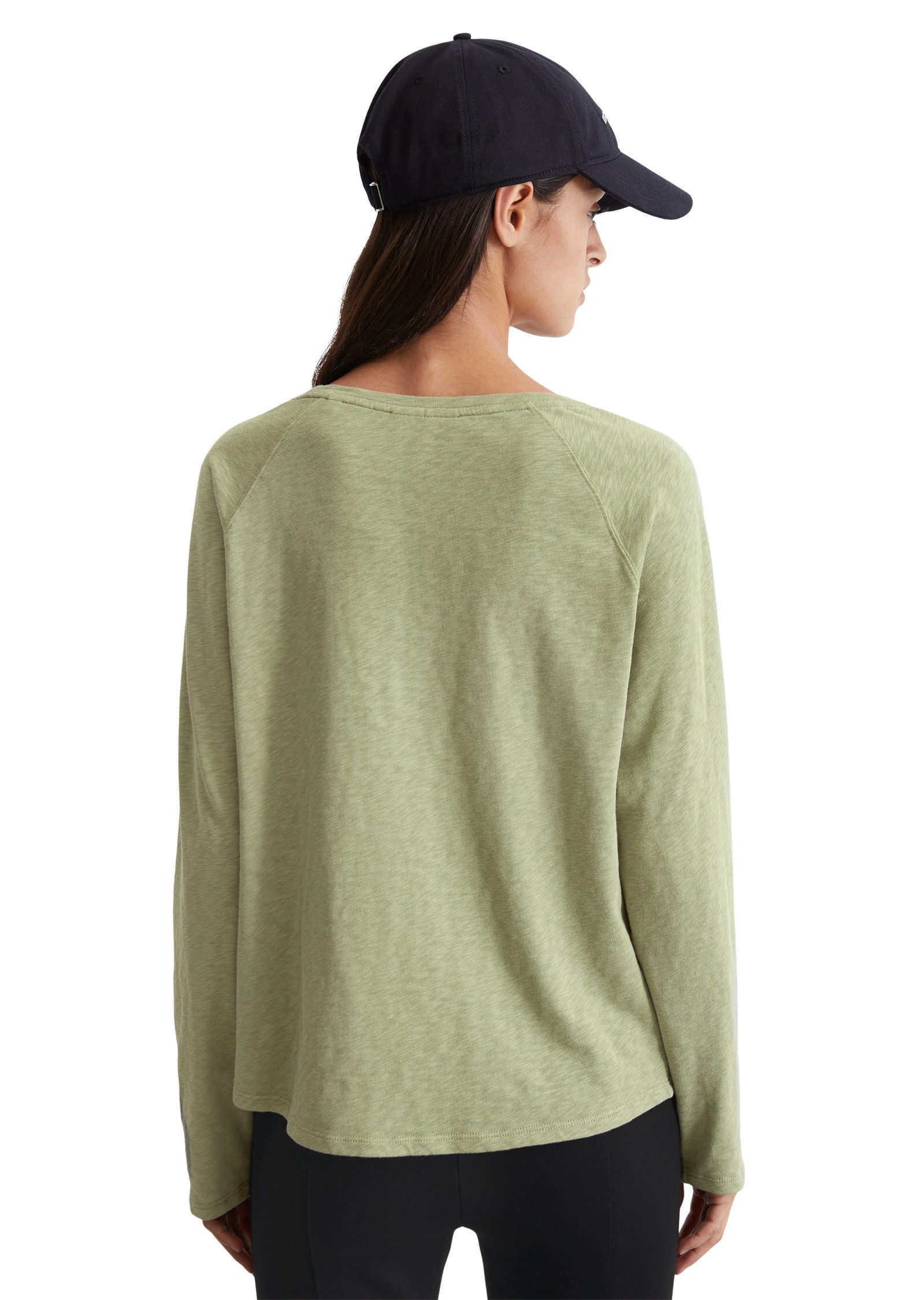 Marc O'Polo DENIM Longsleeve Slub jersey-kwaliteit wijde ronde halslijn