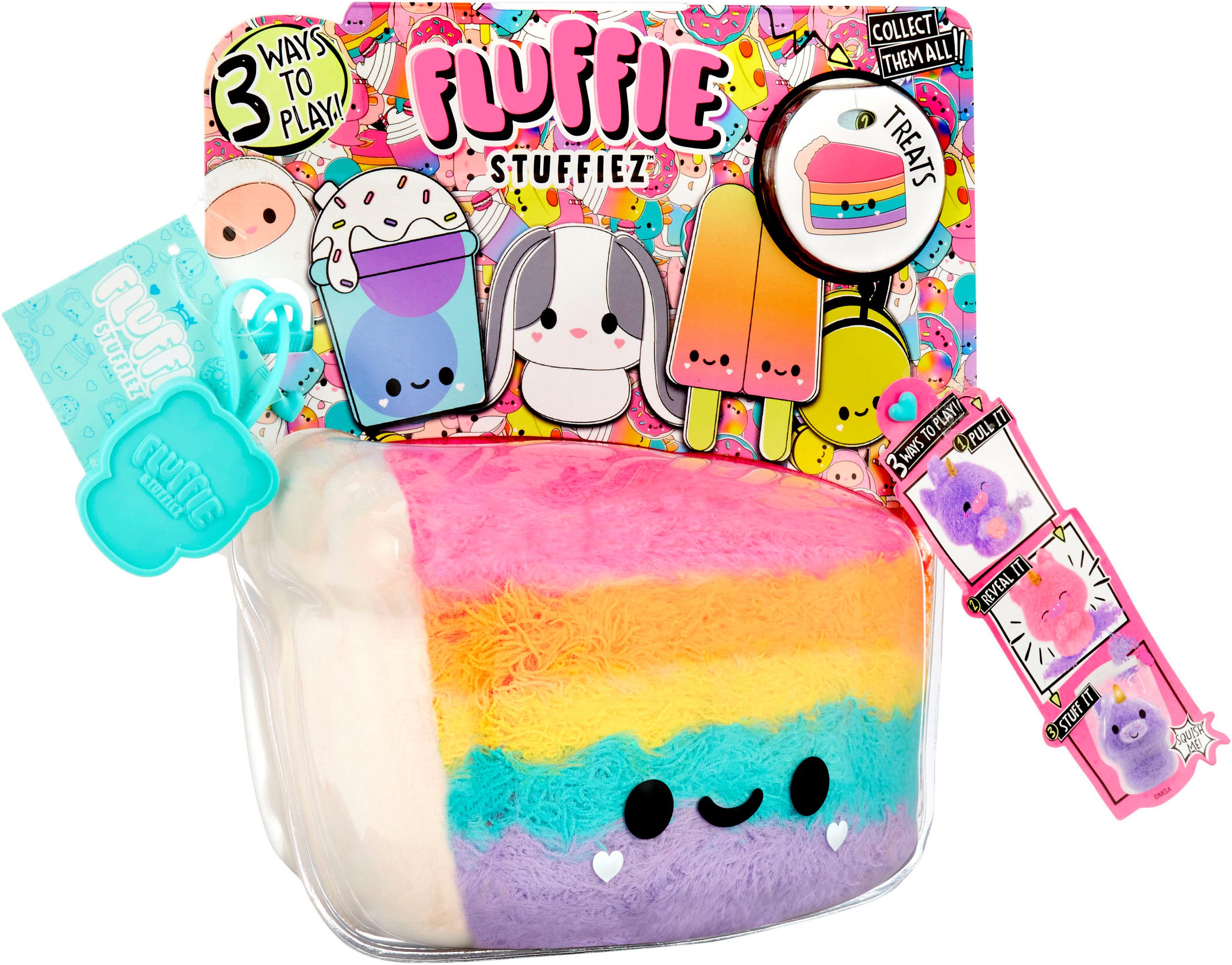 Fluffie Stuffiez Pluchen knuffel Fluffie Stuffiez Small Plush - Cake/Pizza
