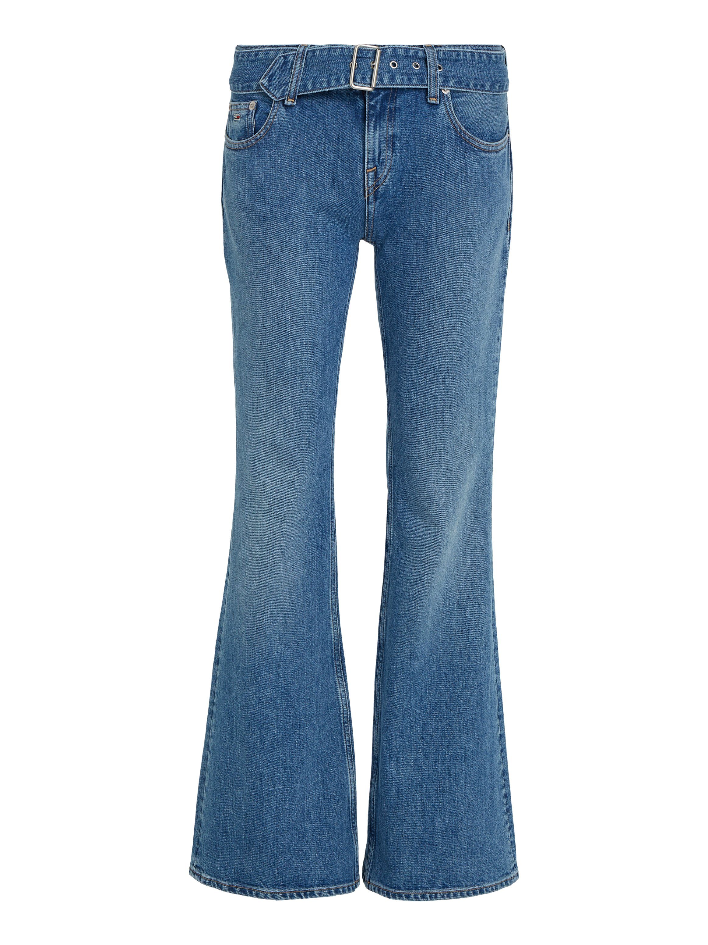 TOMMY JEANS Wijd uitlopende jeans LW FLR BELTED BH7136