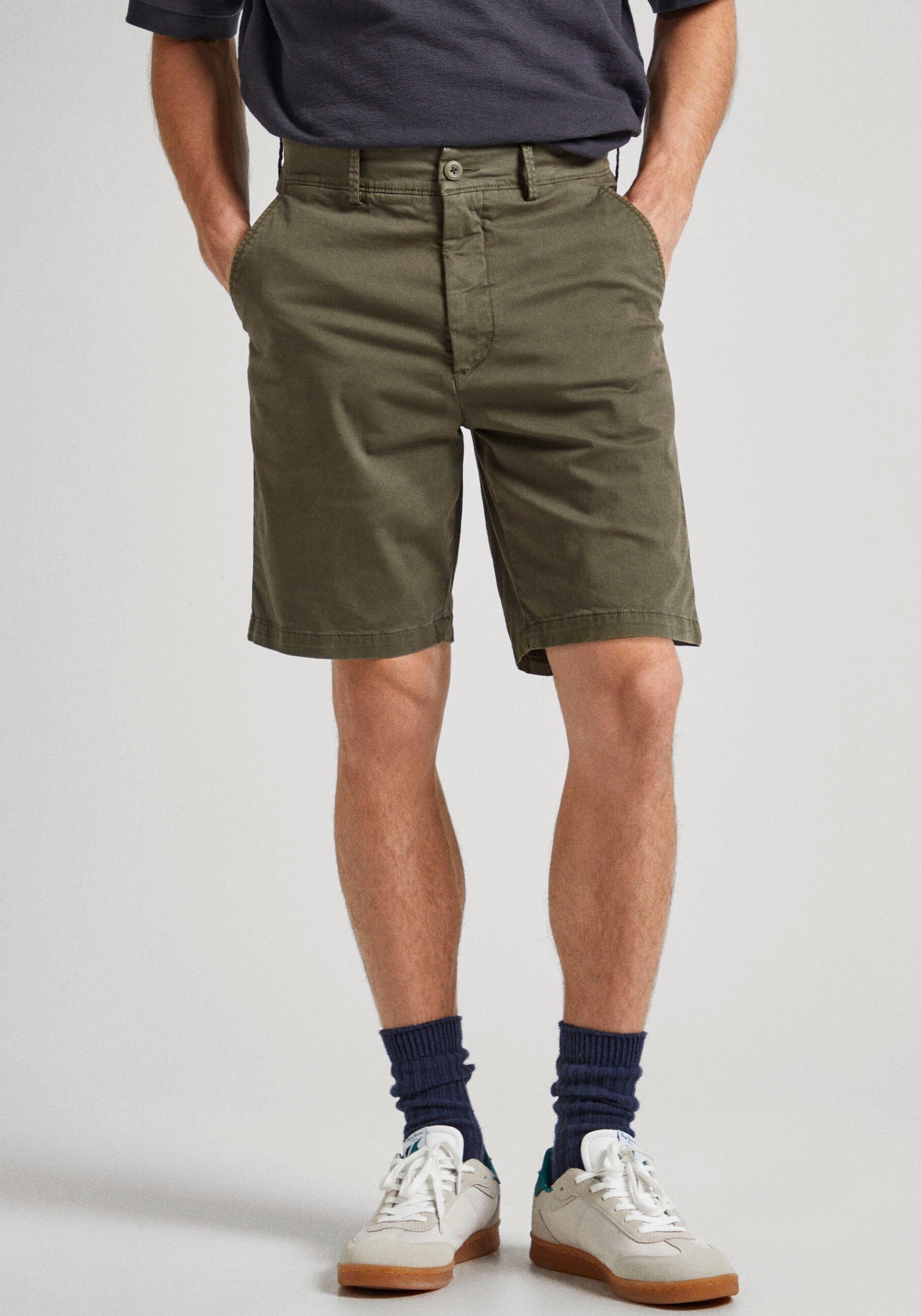 Pepe Jeans Regular Chino Short Shorts Green Heren