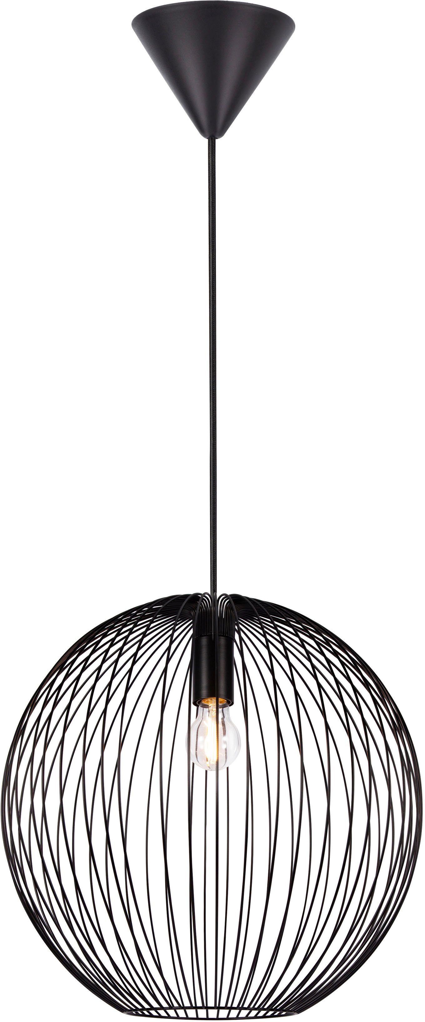 Nordlux Hanglamp Beroni Minimalistisch en industrieel ontwerp, voor E27 LED lichtbronnen (1 stuk)