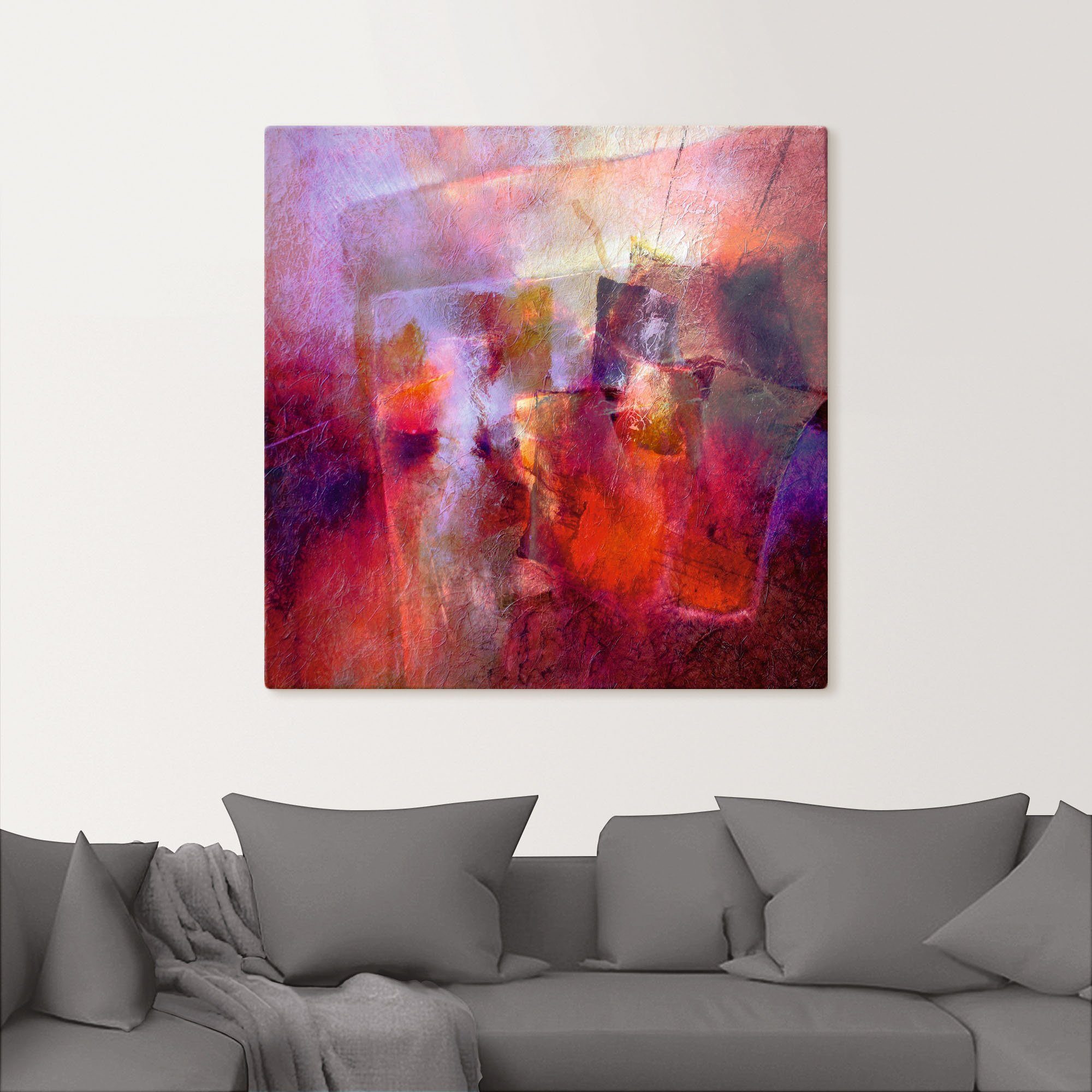 Artland Artprint Zomer abstract als artprint op linnen, poster in verschillende formaten maten