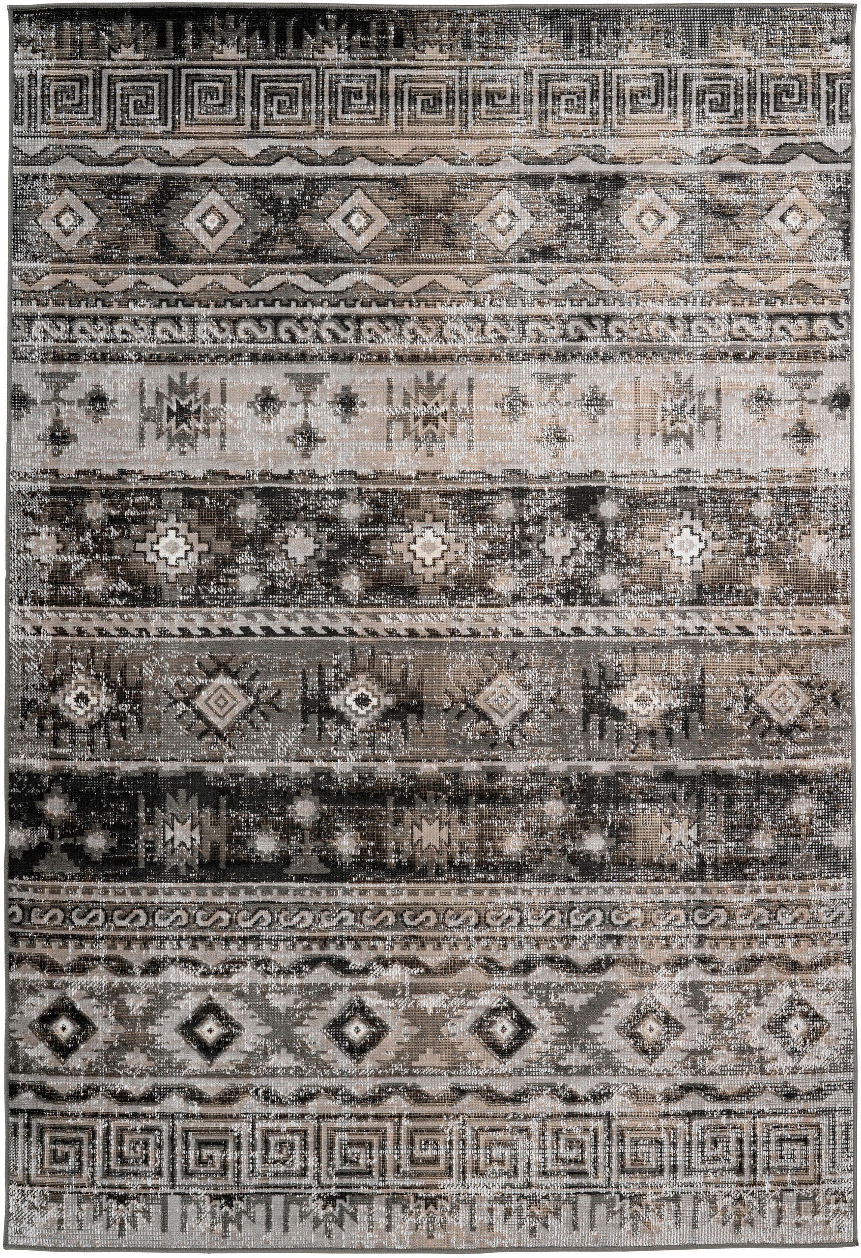 calo-deluxe Vloerkleed Ruzica-303 Platweefsel, vintage-design, woonkamer