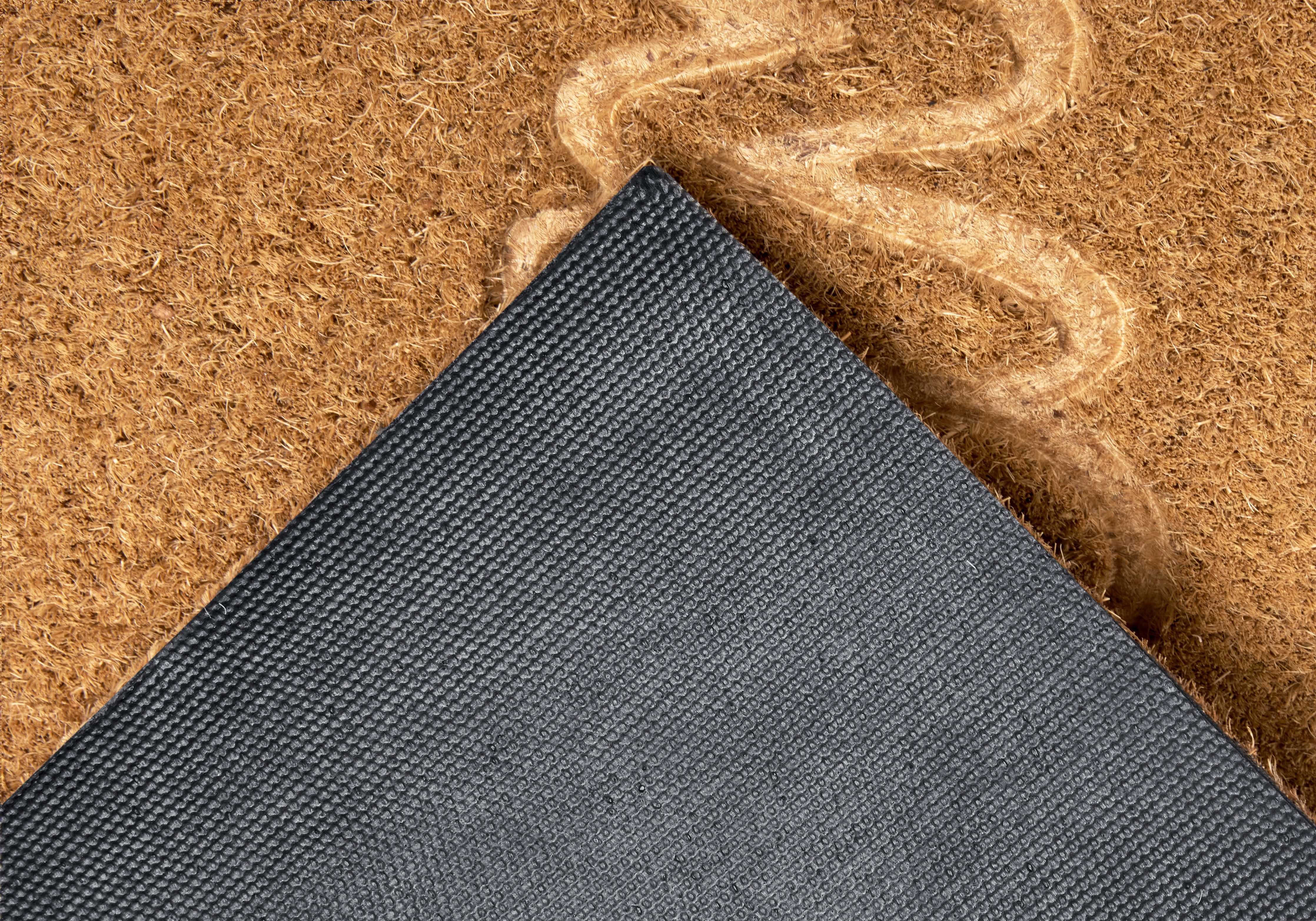 HANSE Home Mat Welkom, deurmat Kokos, vuilopvangmat, outdoor, antislip, binnen, kokosmat, gang