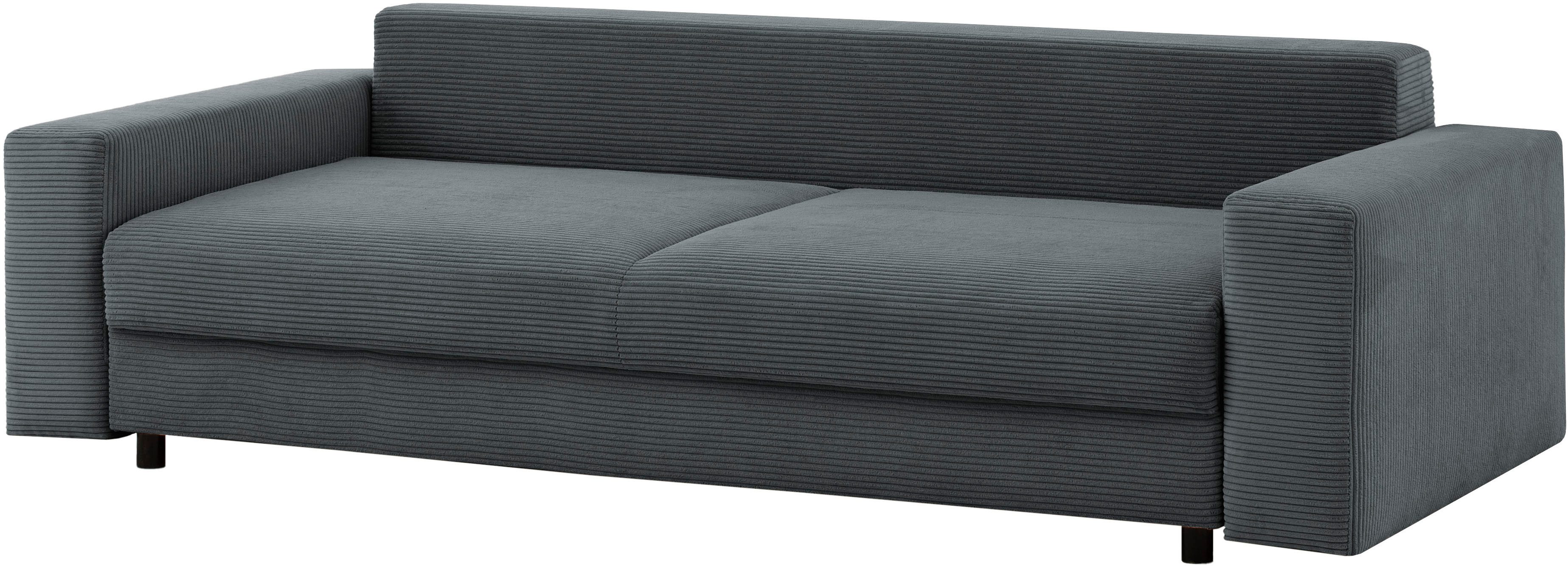 LeGer Home by Lena Gercke Slaapbank Imoga, kussen met slaapfunctie, 3-zits bank, bank met bedlade in moderne kleuren en stoffen, bedfunctie, ligoppervlak: 200x150 cm