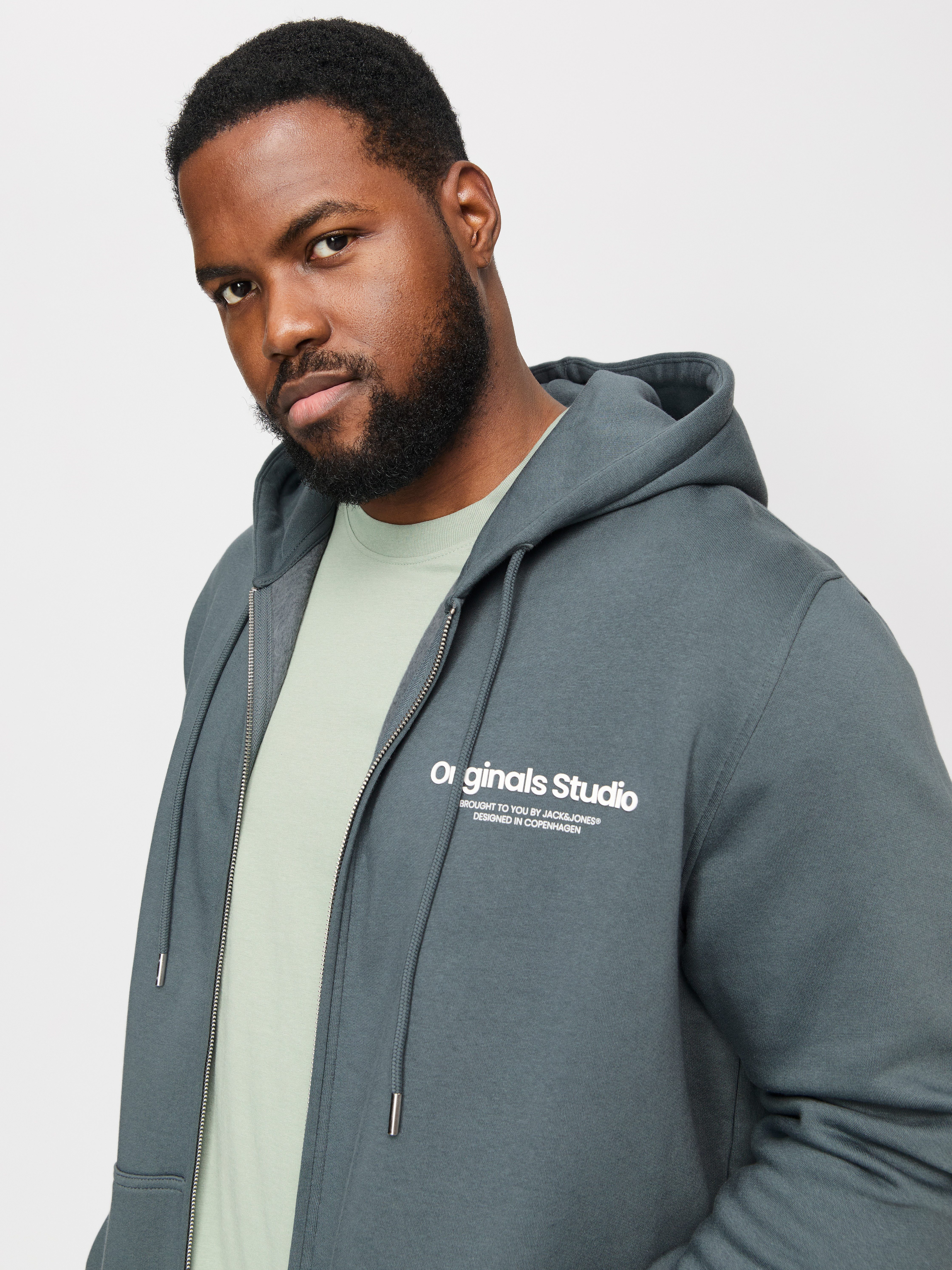 Jack & Jones PlusSize Capuchonsweatvest JORVESTERBRO SWEAT ZIP HOOD NOOS PLS