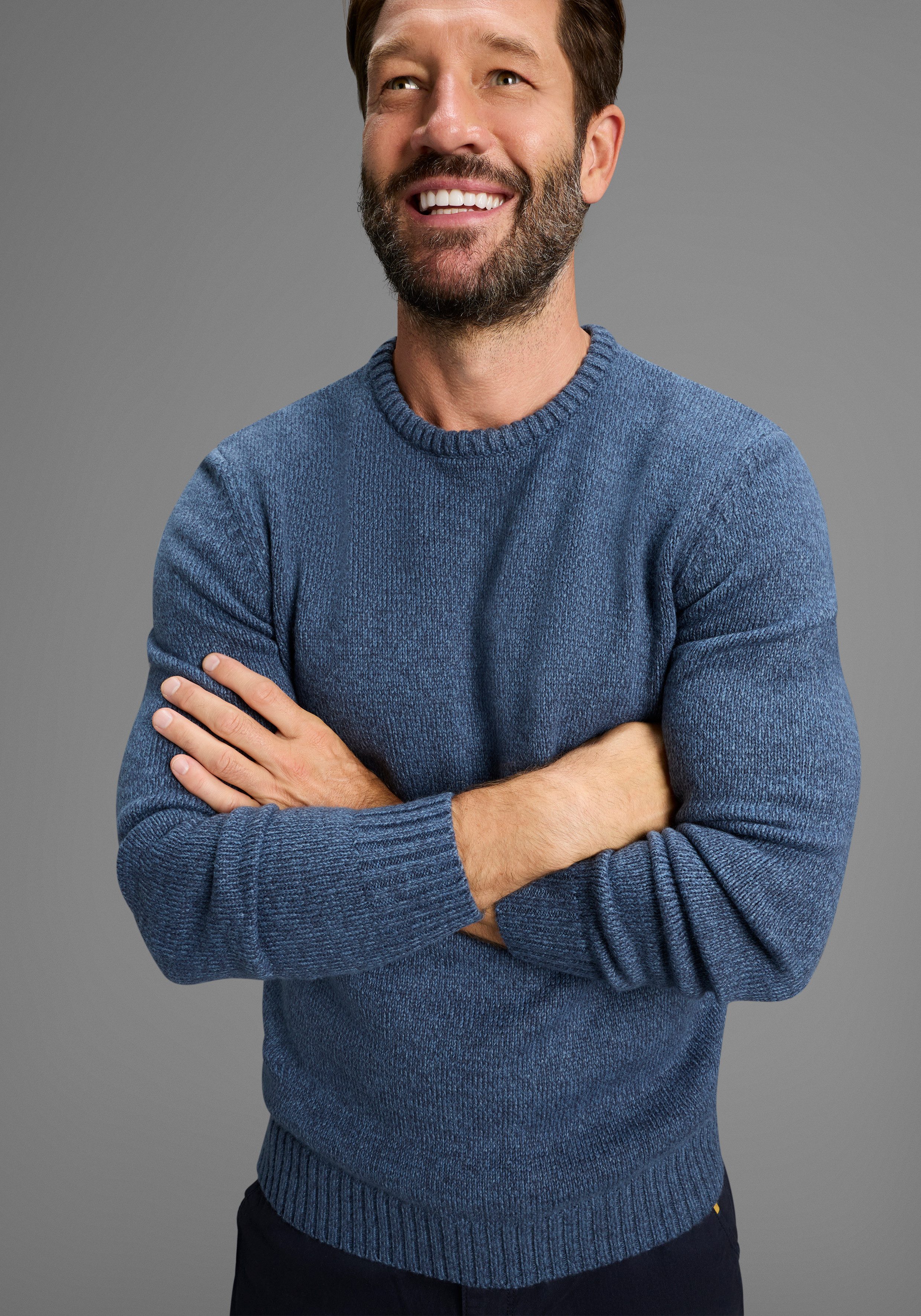 Man's World Trui met ronde hals Nieuwe collectie! Tijdloze & veelzijdige basic style