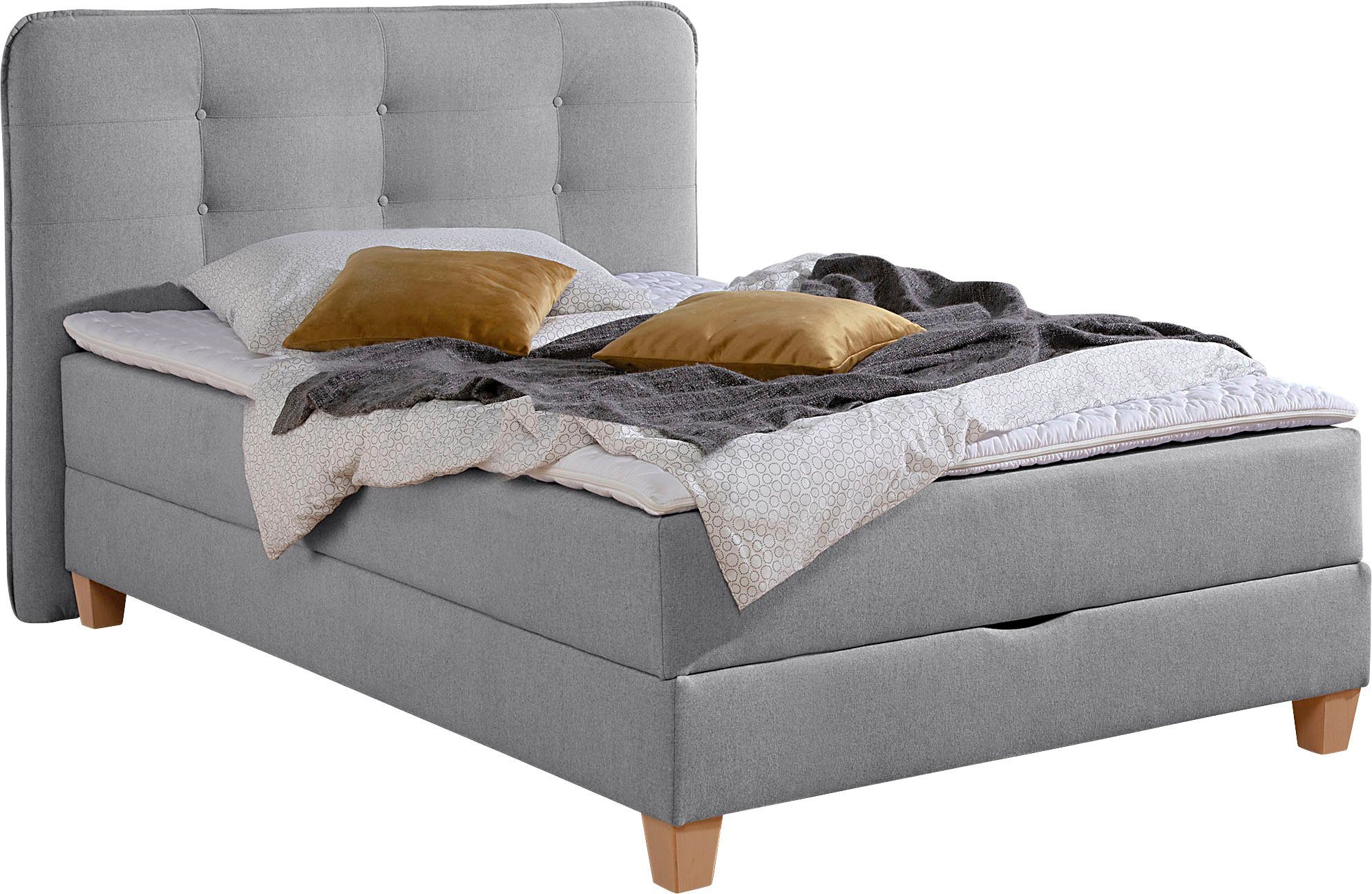 Home affaire Boxspring inclusief topmatras van koudschuim en bedkist