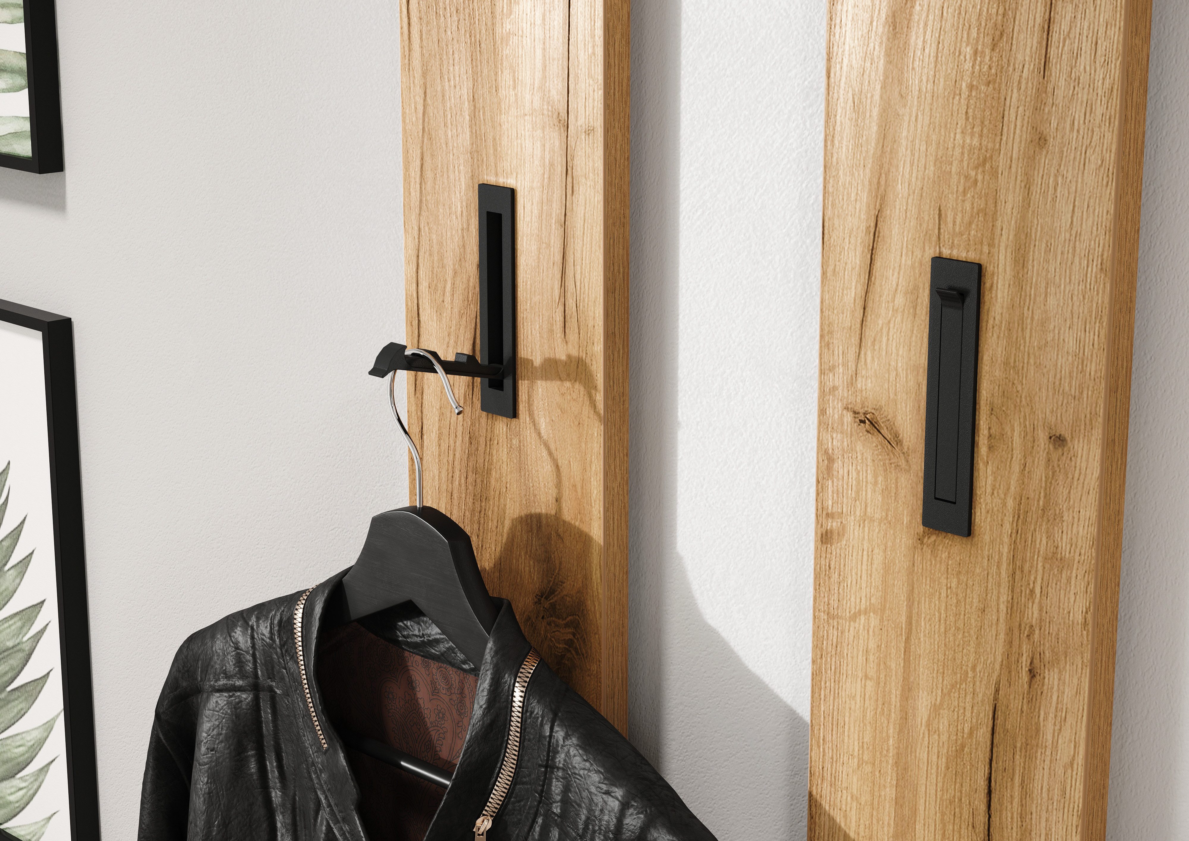 GERMANIA Halmeubelset Ameca Garderobe-set bestaande uit multifunctionele kast en spiegel