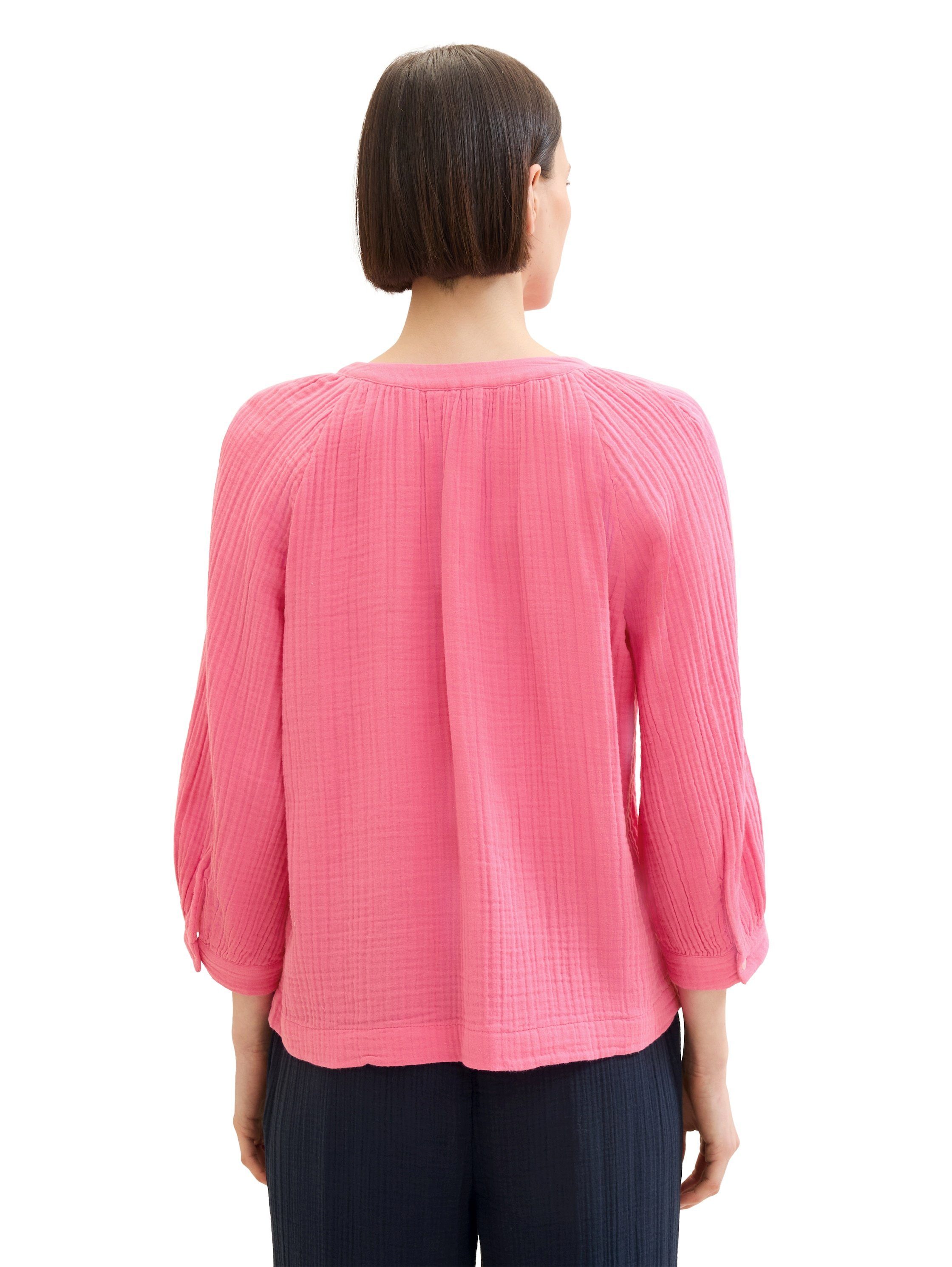 Tom Tailor Gekreukte blouse in krinkel-look
