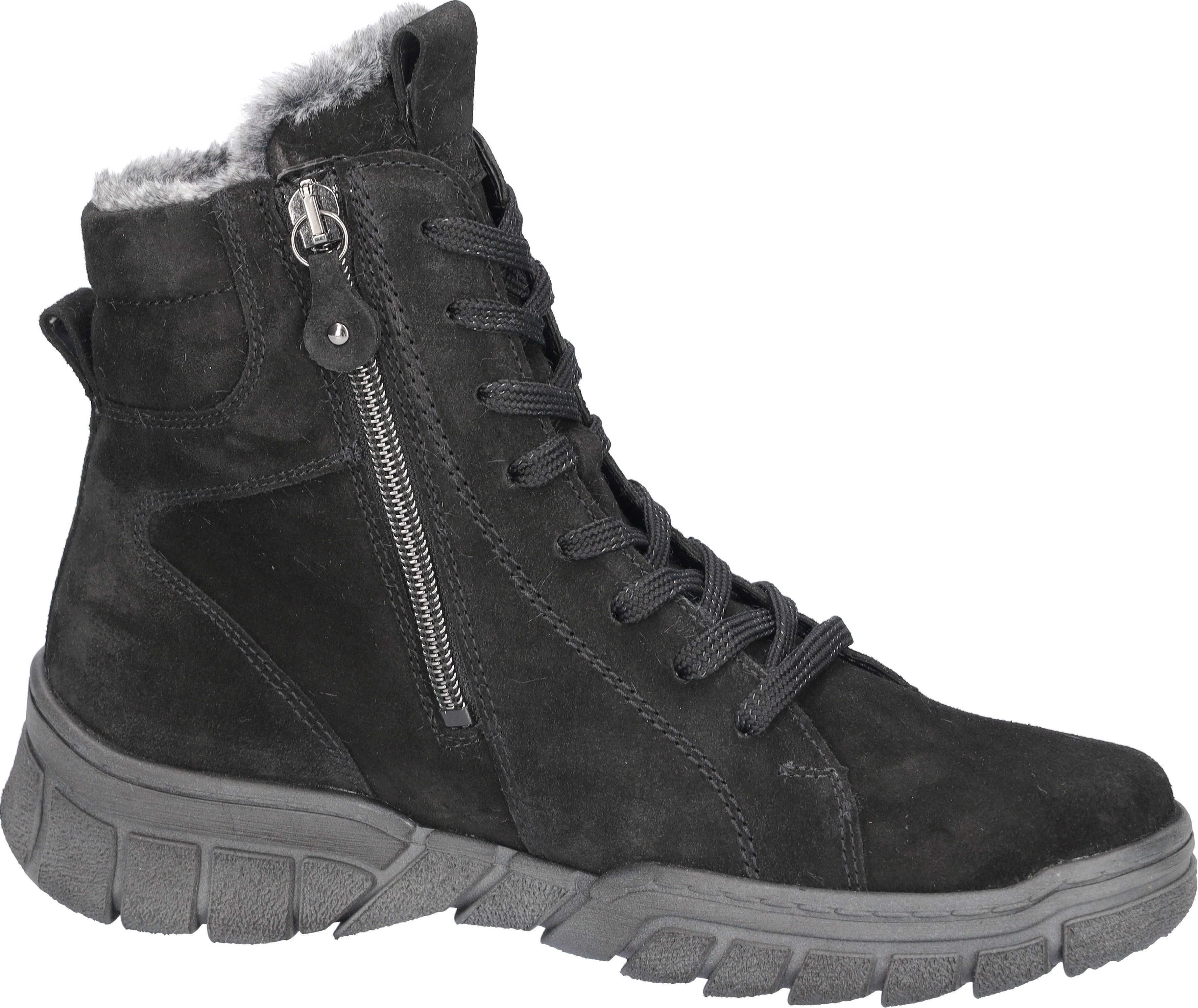 Waldläufer Winterlaarzen H-LUMI , veterschoenen, comfortlaarzen in comfortabele breedte g (= breed)