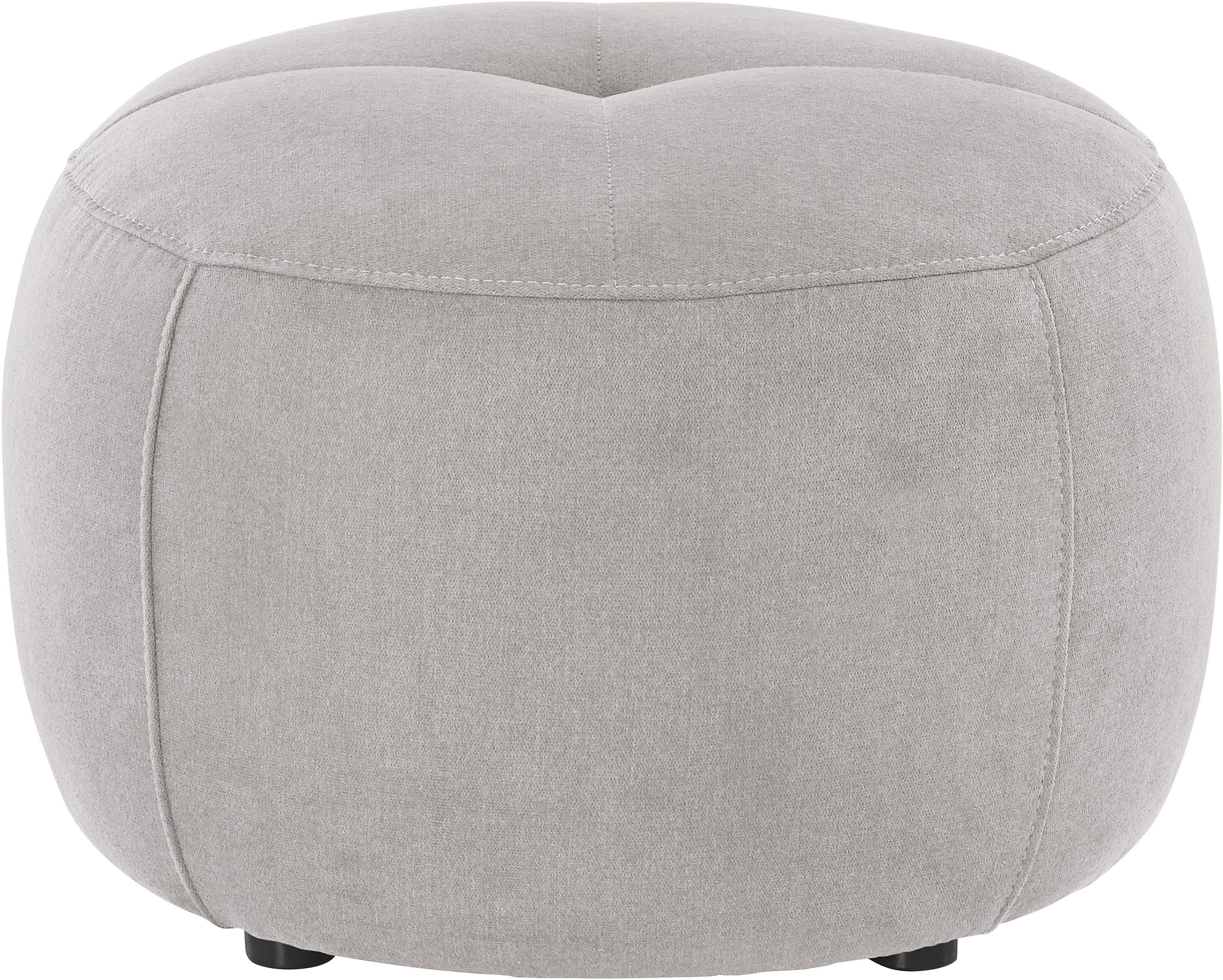 INOSIGN Hocker Lounis Ronde hocker in 2 afmetingen, "soft clean" voor het gemakkelijk reinigen met water