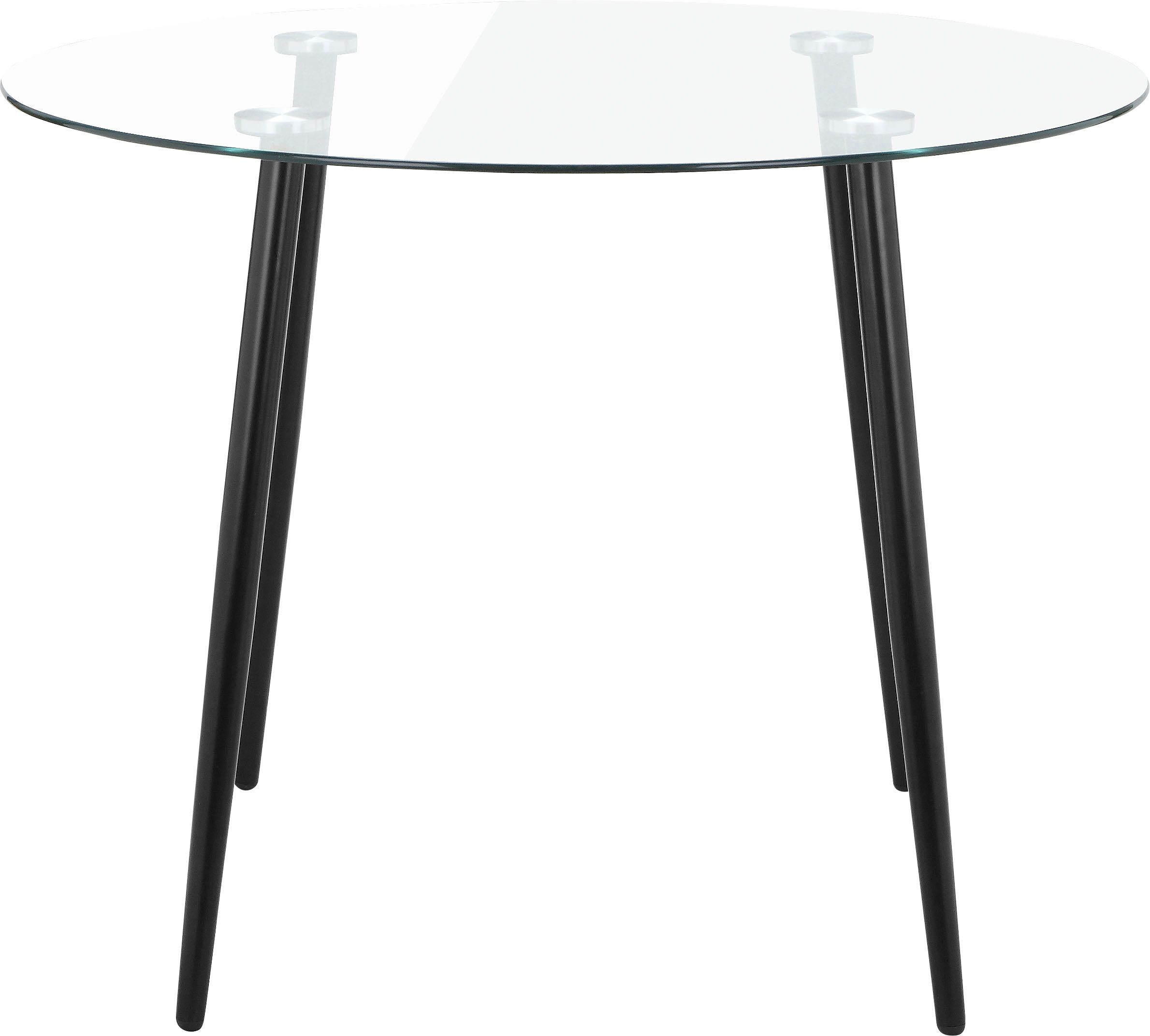 INOSIGN Eethoek Darcel/Danny Sledestoel eetkamerstoel, tafel met vaste plaat (set, 5-delig)